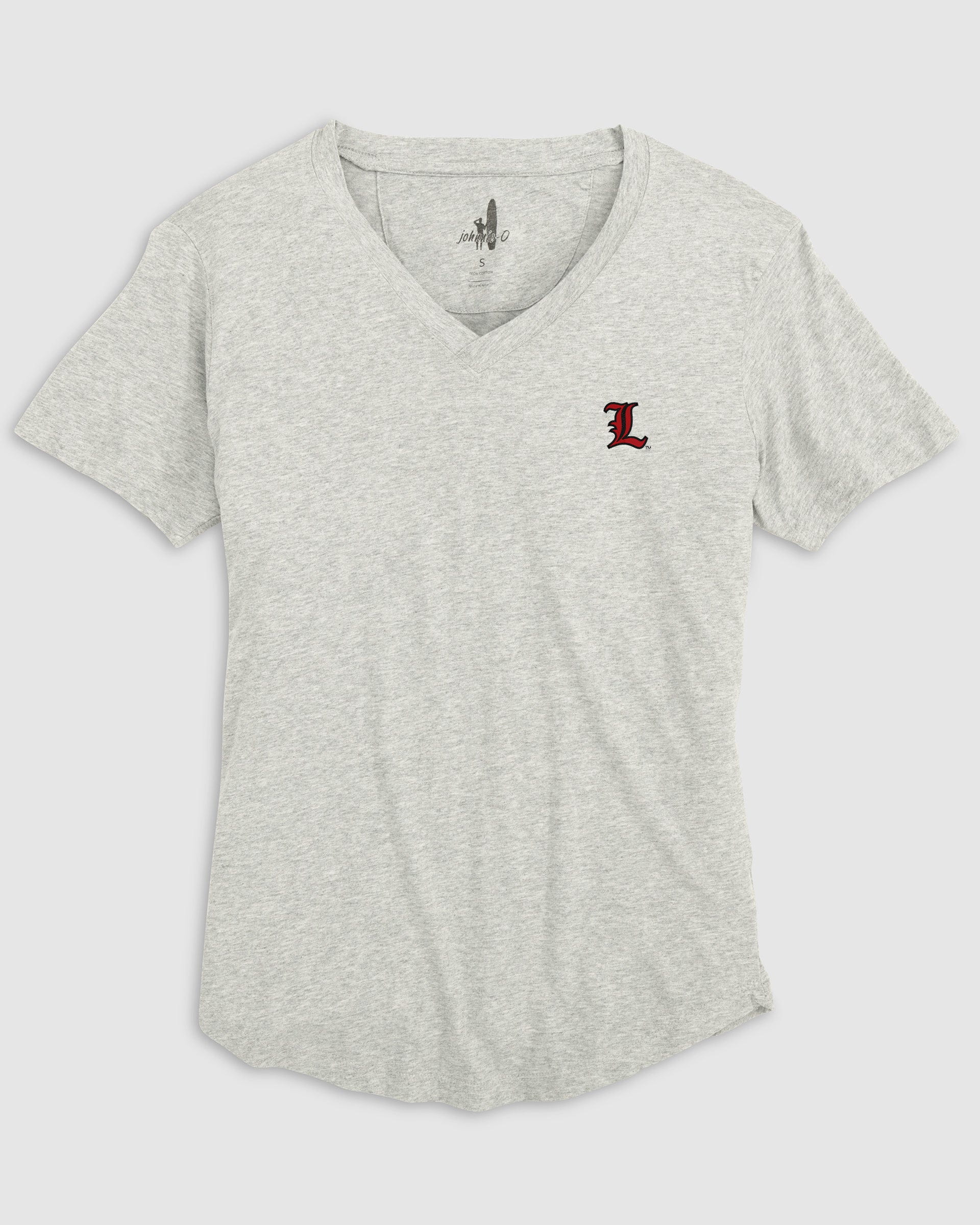 Women's Louisville Merediths V-Neck T-Shirt - L Logo - Image 4