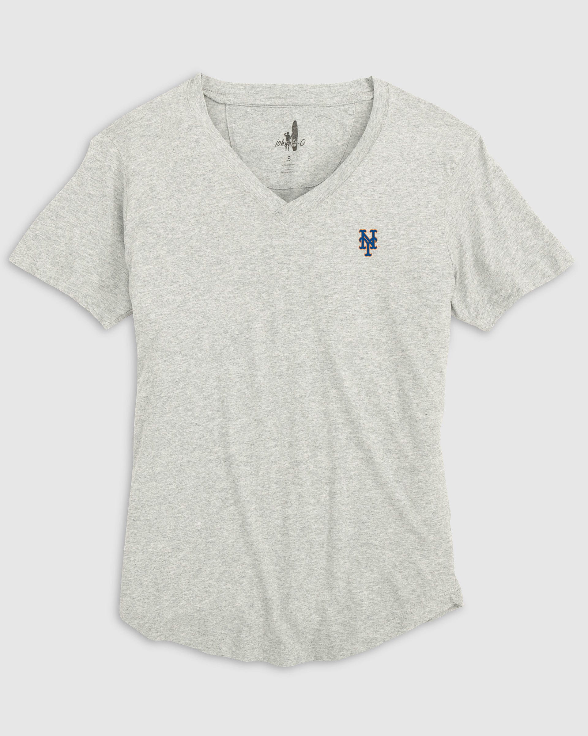 Women's New York Mets Merediths V-Neck T-Shirt - Image 2