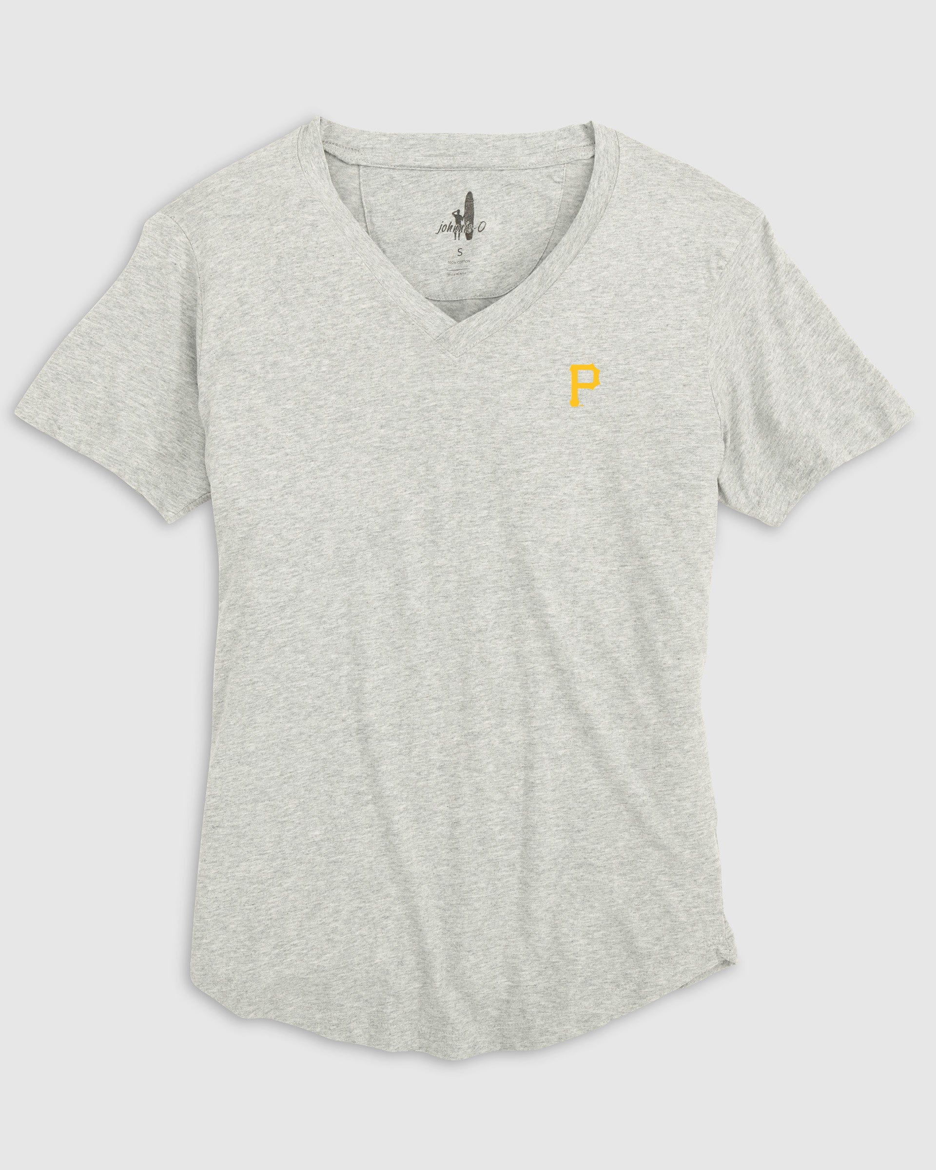 Women's Pittsburgh Pirates Merediths V-Neck T-Shirt