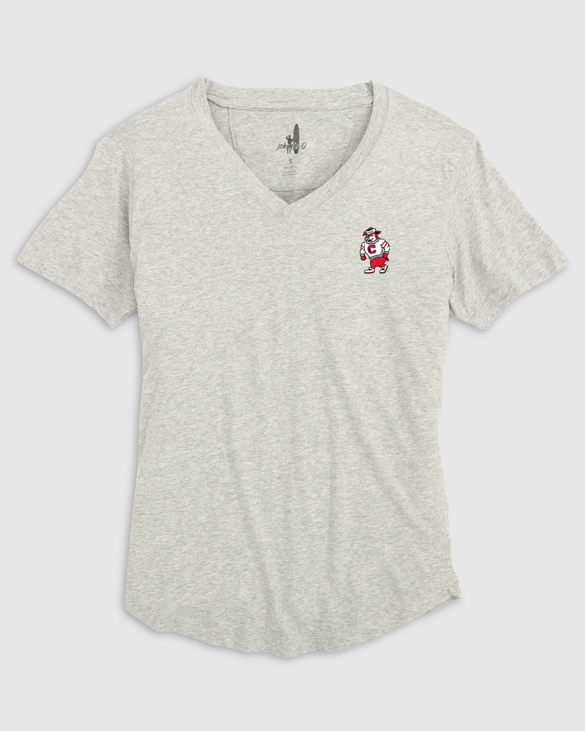Women's Carolina Hurricanes Merediths V-Neck T-Shirt  - Struttin' Stormy Logo