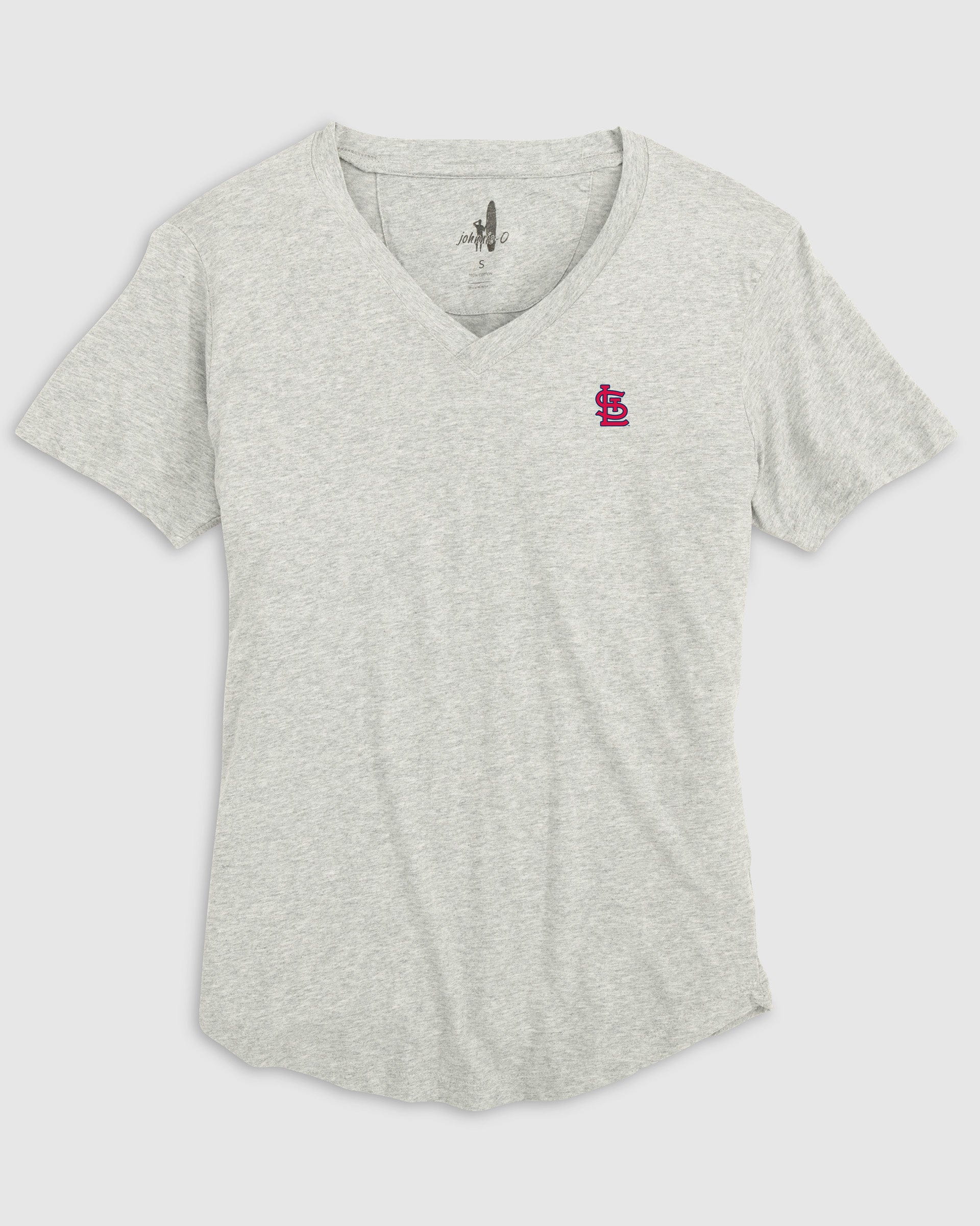 Women's St. Louis Cardinals Merediths V-Neck T-Shirt - Image 4