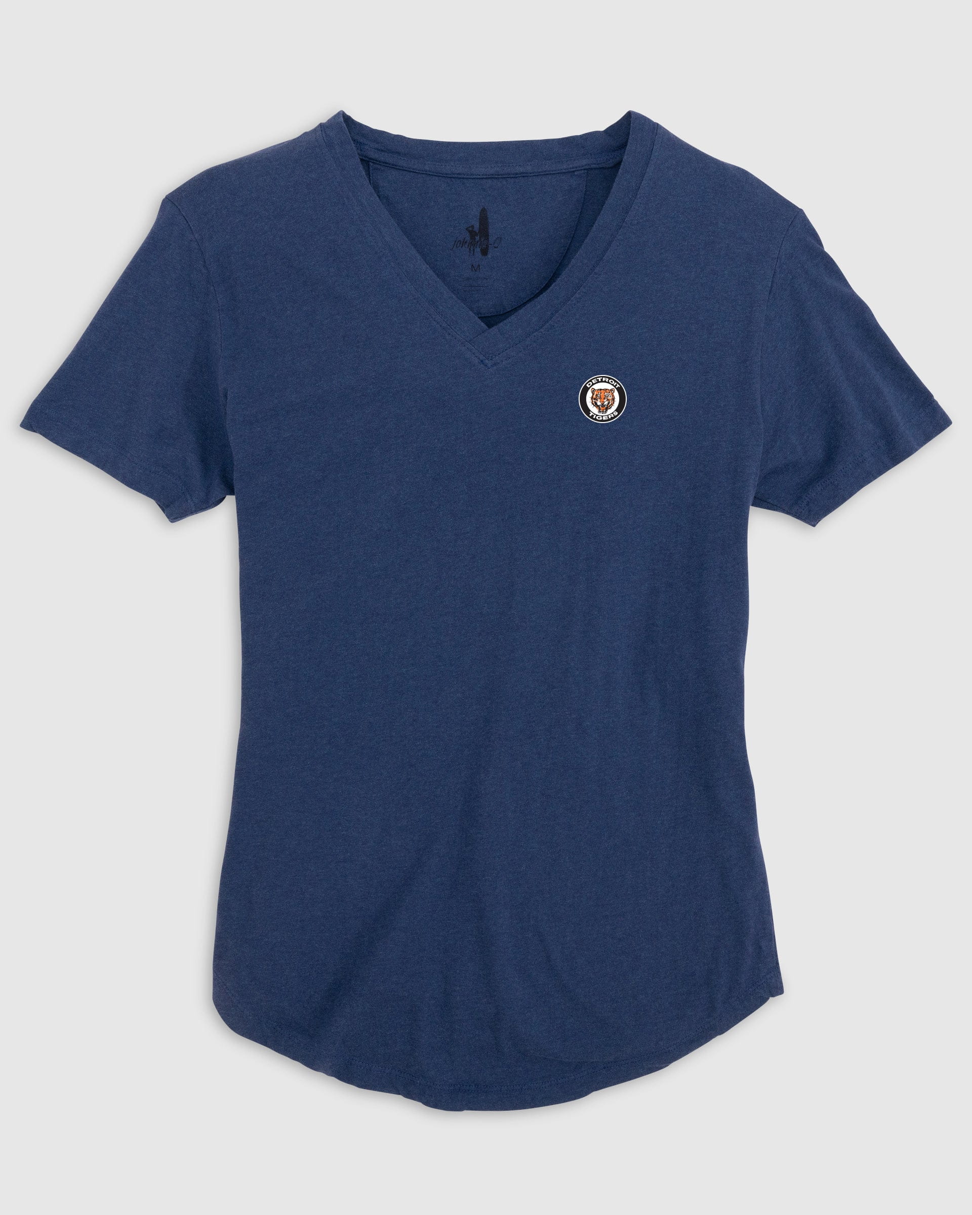 Women's Detroit Tigers Merediths V-Neck T-Shirt - Cooperstown Logo - Image 3