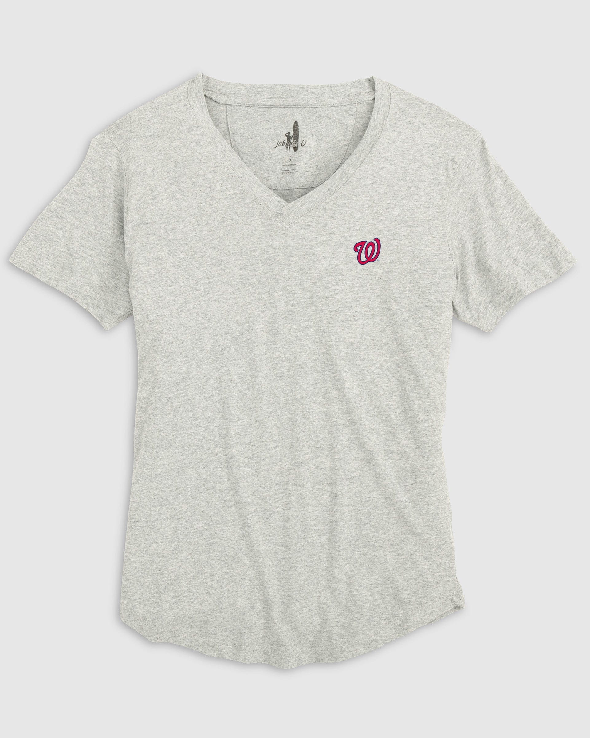 Women's Washington Nationals Merediths V-Neck T-Shirt - Image 9
