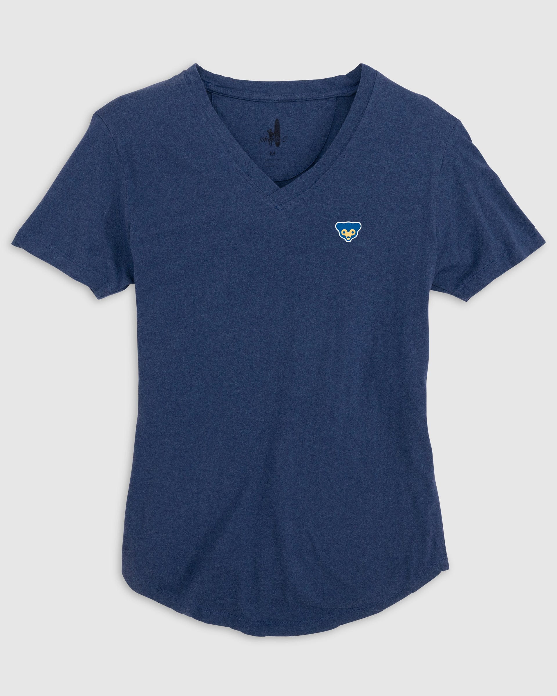 Women's Chicago Cubs Merediths V-Neck T-Shirt - Cooperstown Logo - Image 8