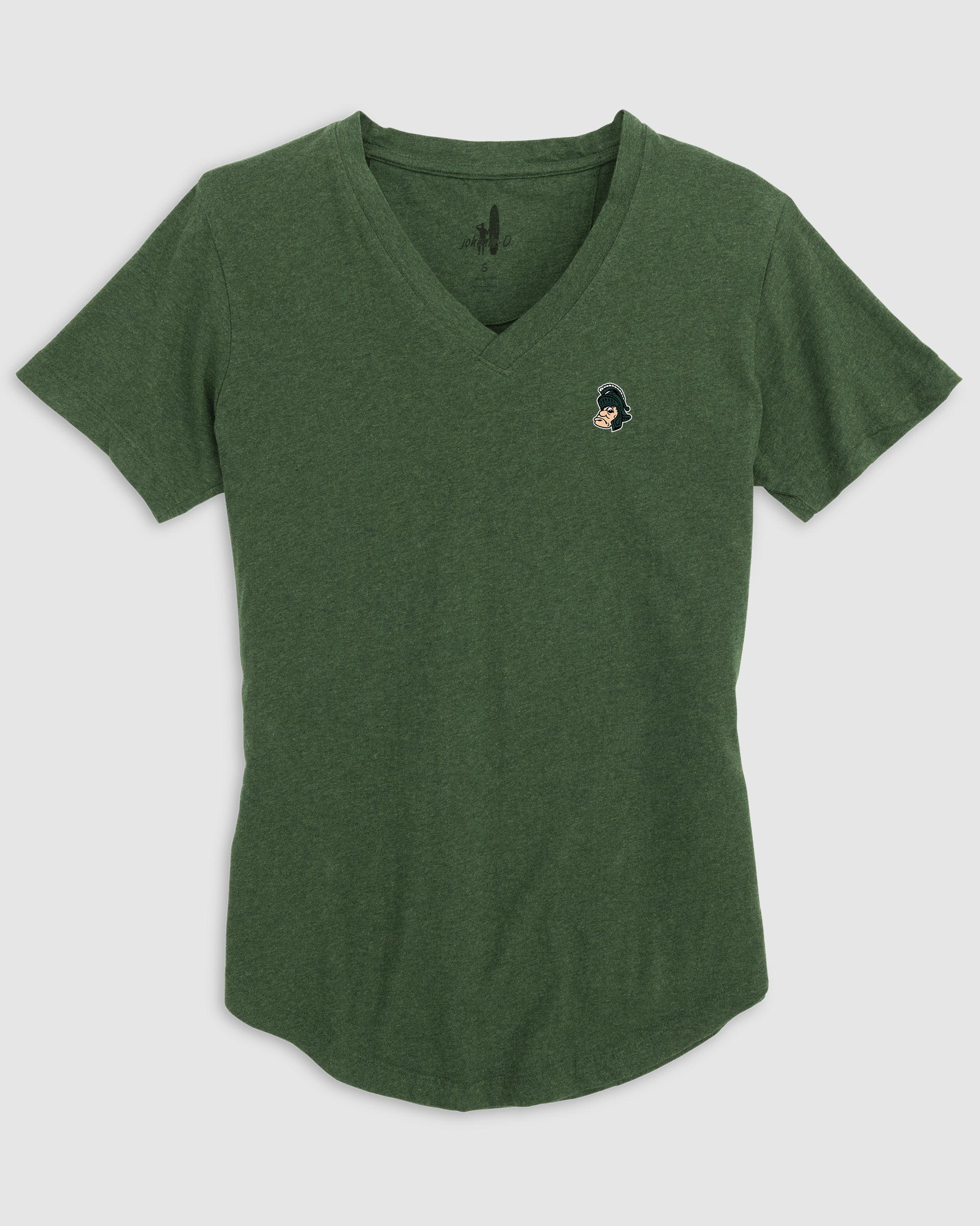Women's Michigan State Merediths V-Neck T-Shirt - Vault Logo