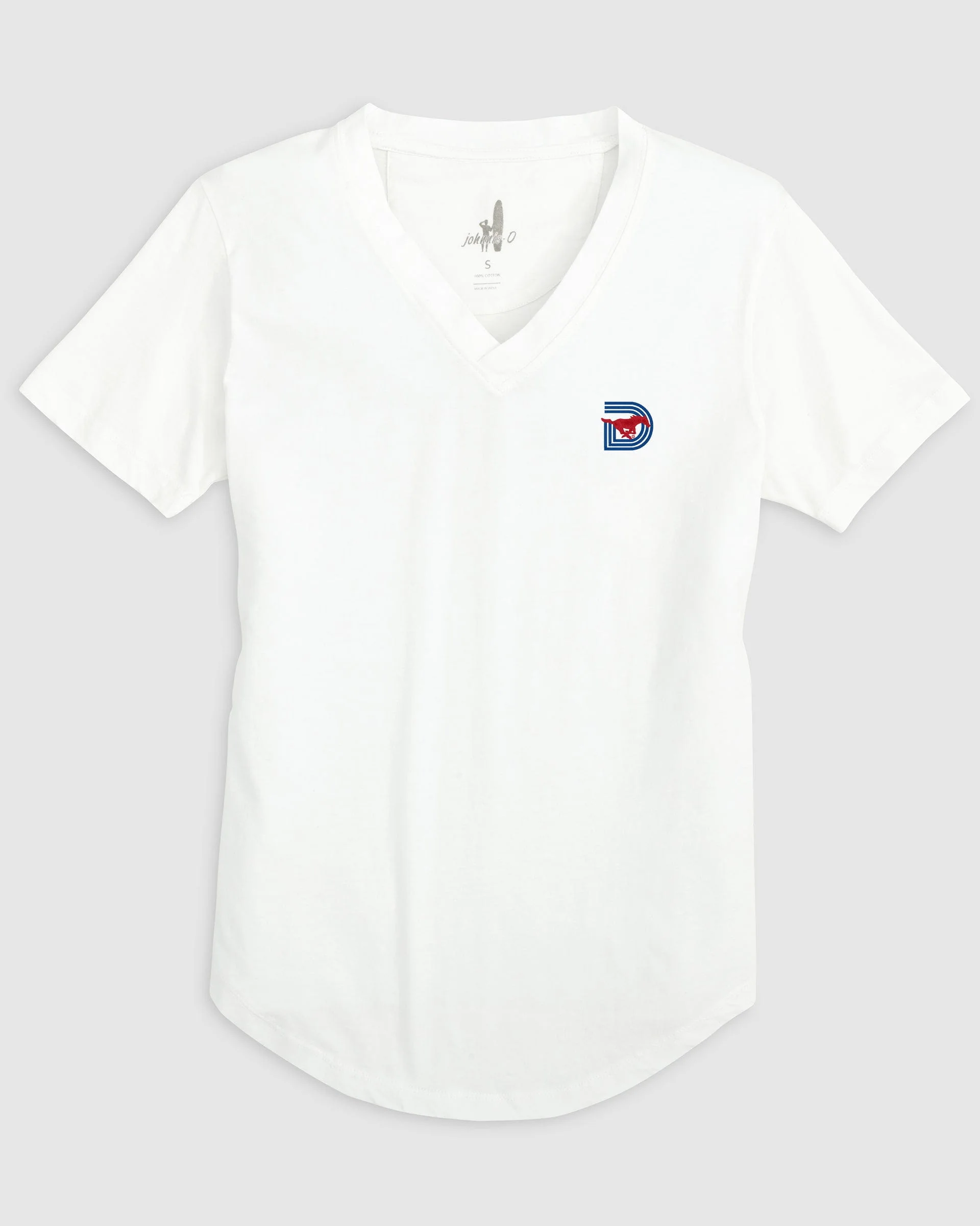 Women's Southern Methodist Merediths V-Neck T-Shirt - Triple D Logo - Image 11