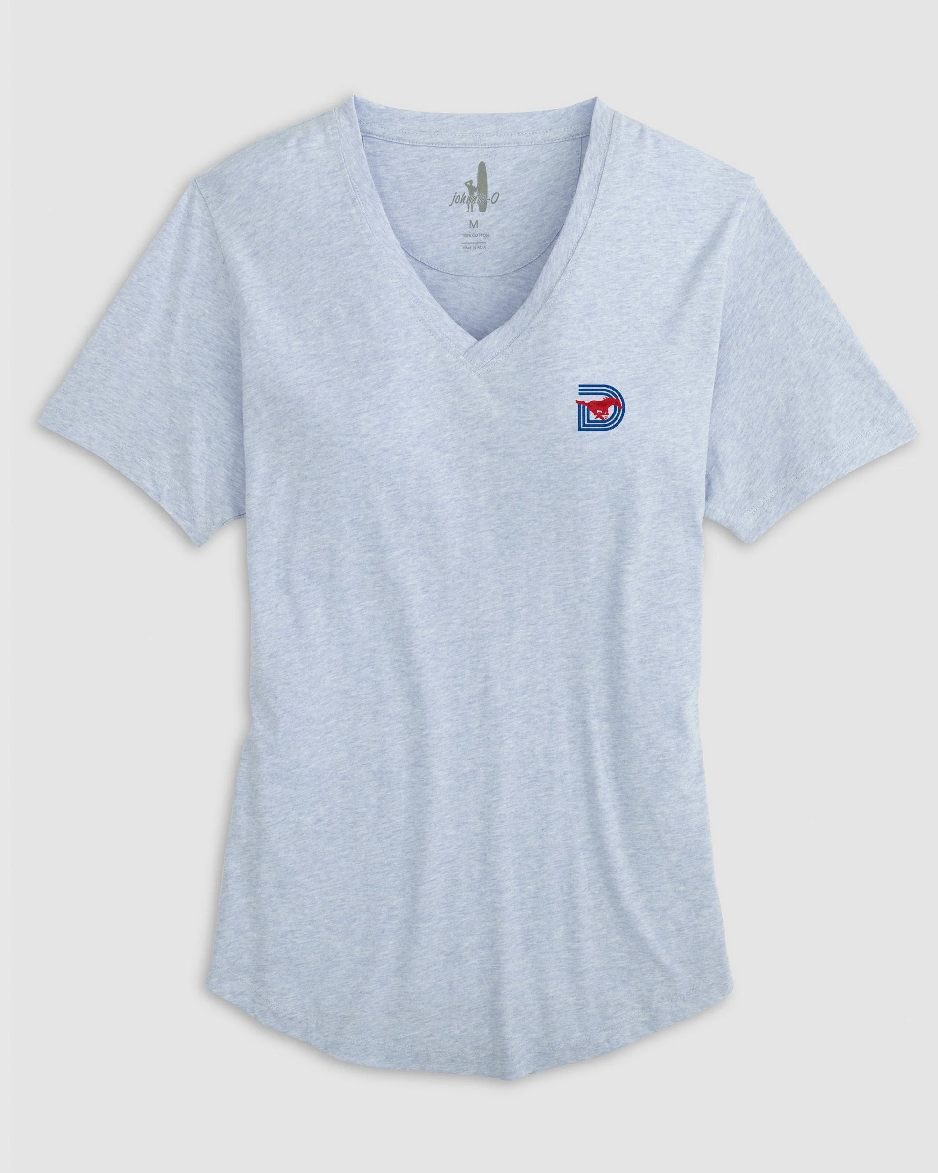Women's Southern Methodist Merediths V-Neck T-Shirt - Triple D Logo - Image 12