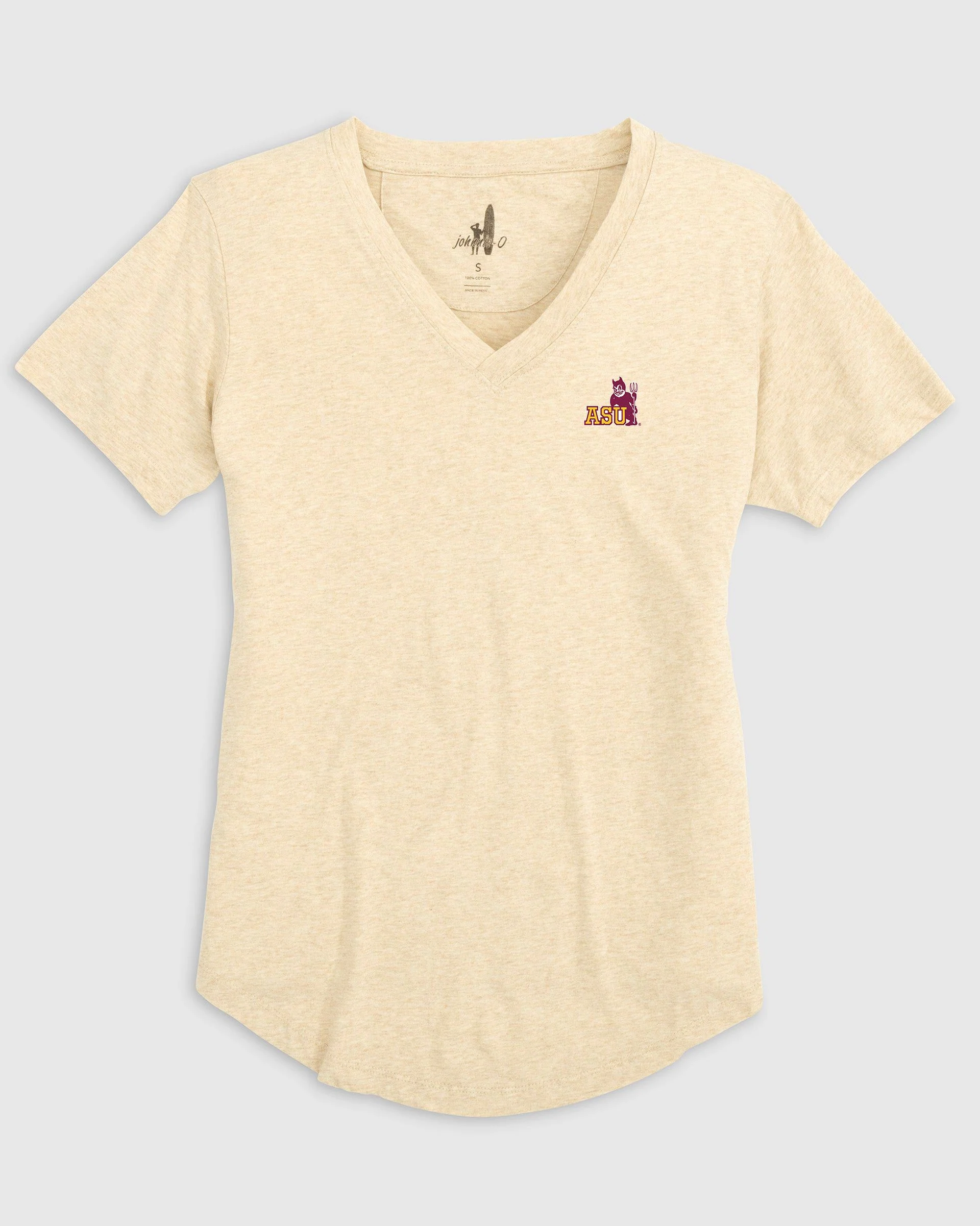 Women's Arizona State University Merediths V-Neck T-Shirt - Vault Logo - Image 3