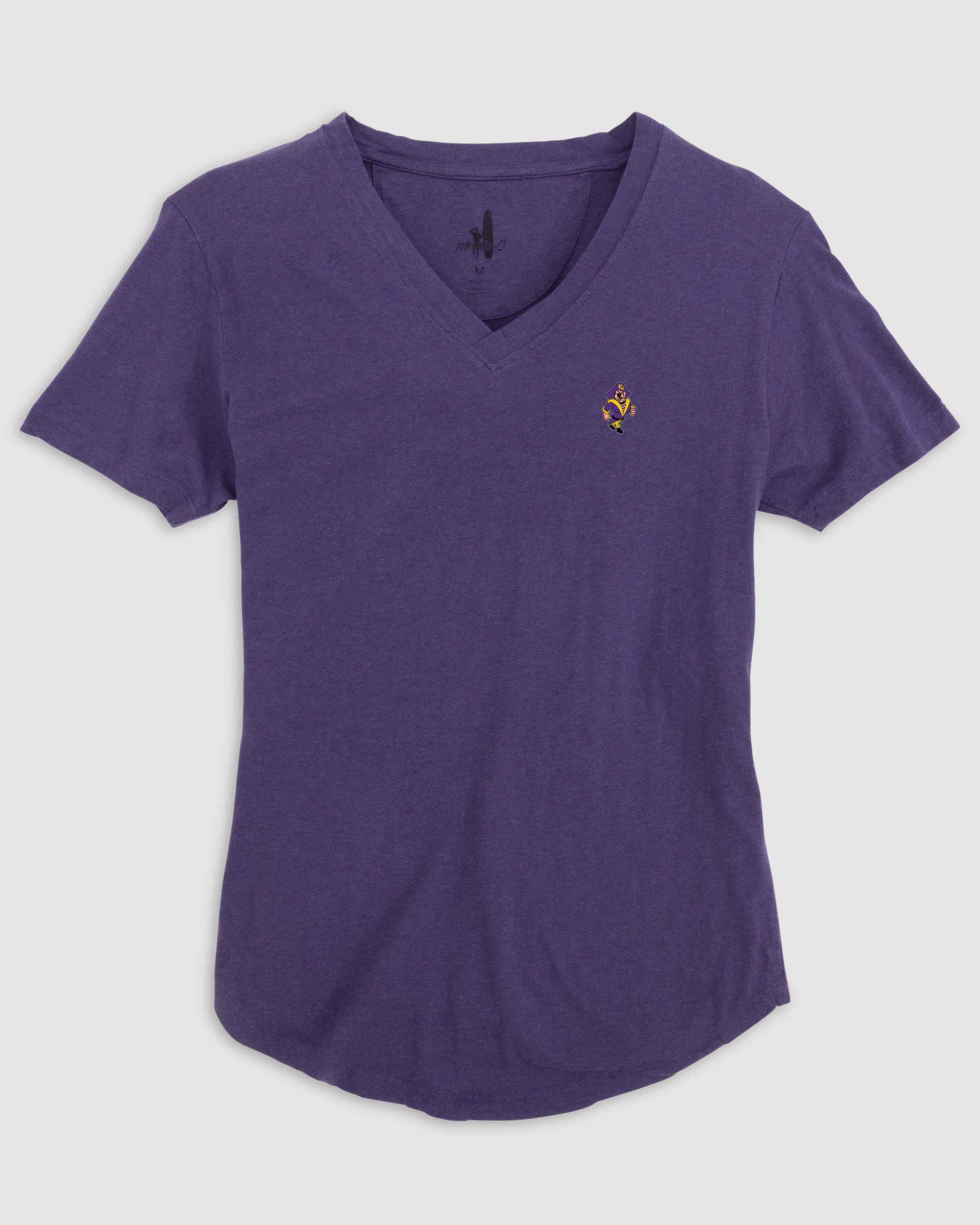 Women's East Carolina Merediths V-Neck T-Shirt - Vault Logo - Image 3