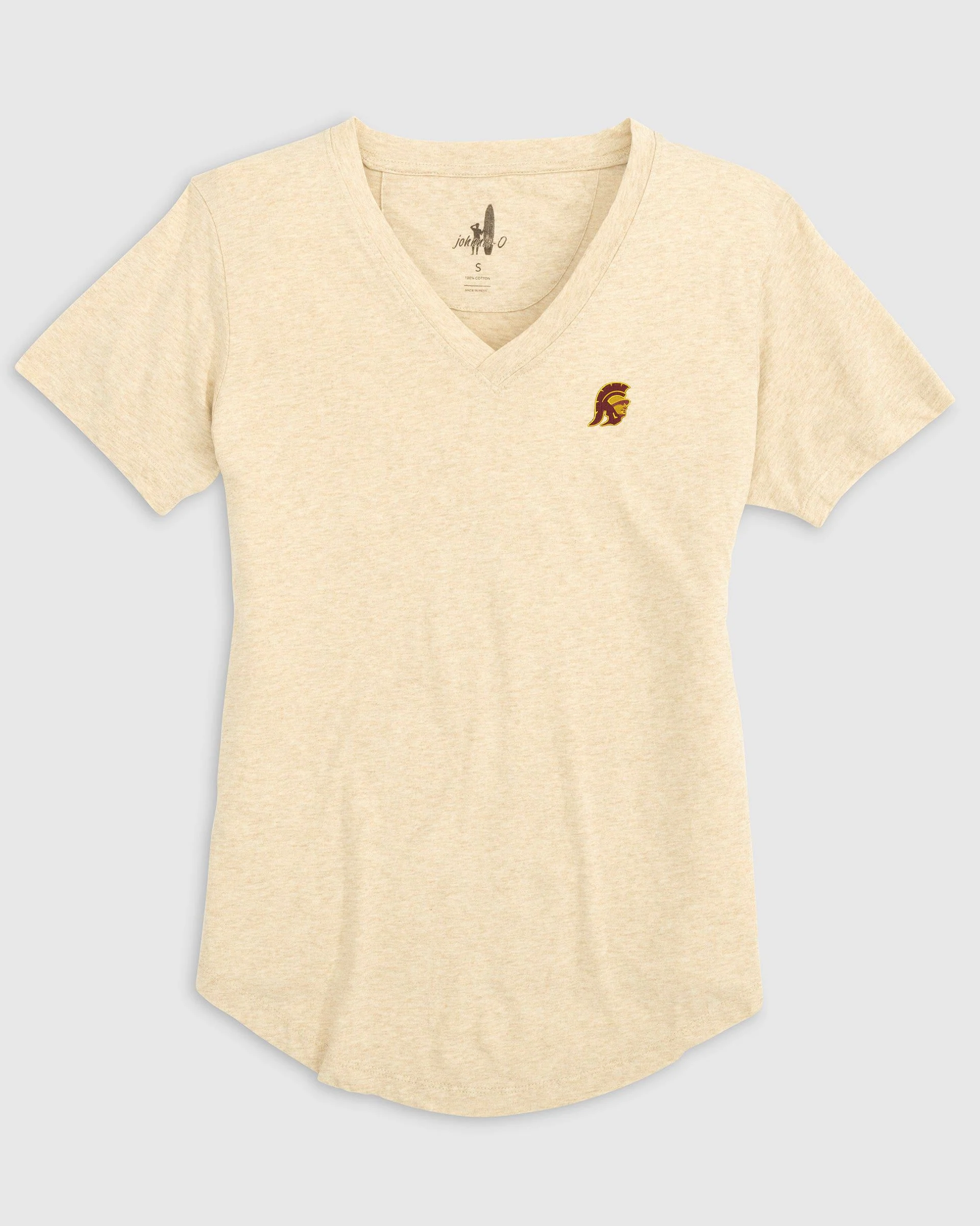 Women's Southern California Merediths V-Neck T-Shirt - Trojan Logo - Image 3