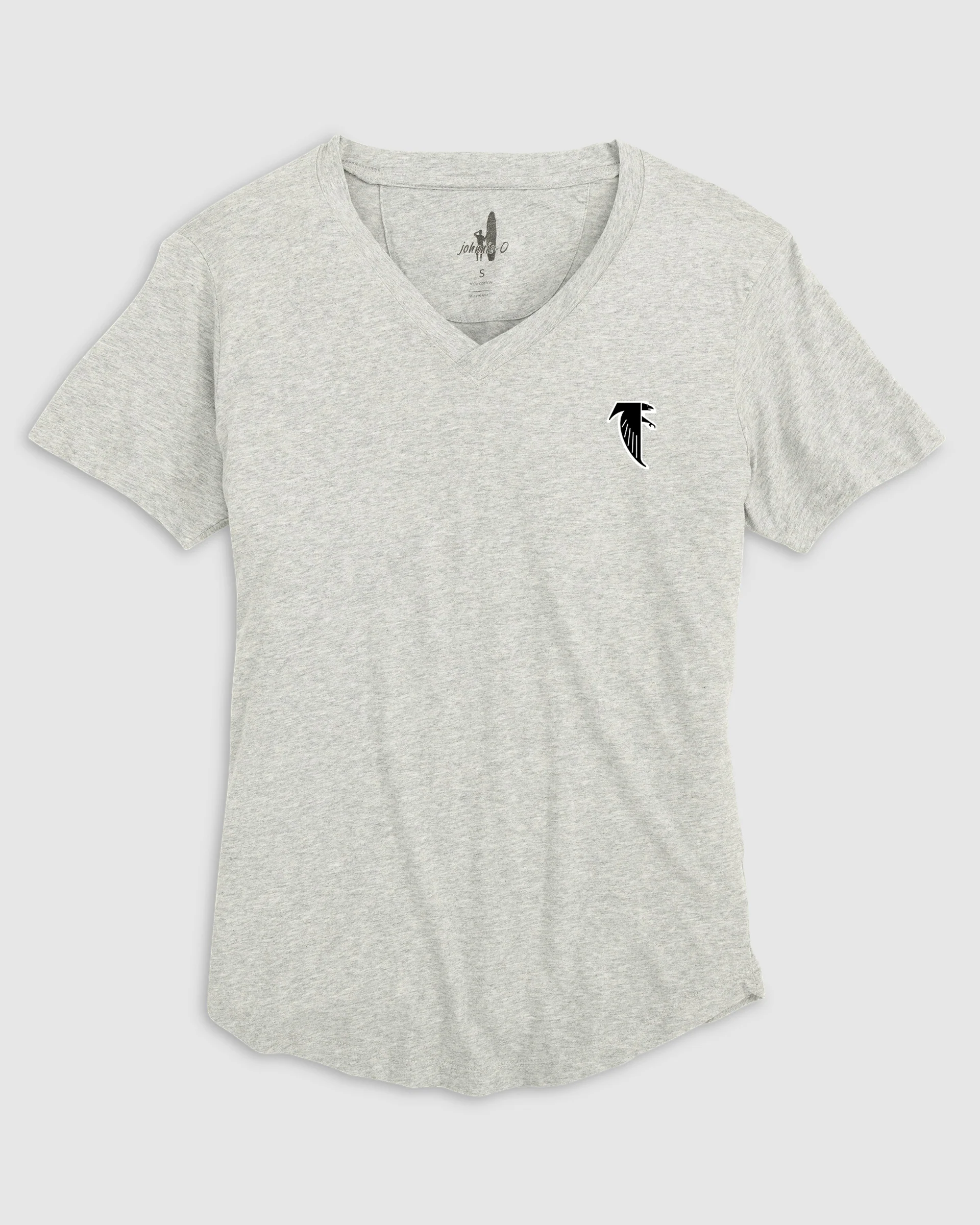 Women's Atlanta Falcons Merediths V-Neck T-Shirt - Classic Logo