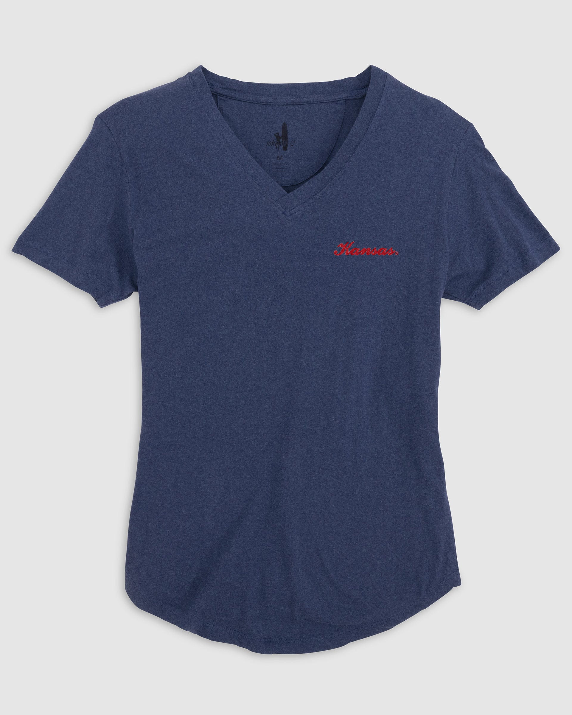 Women's Kansas Merediths V-Neck T-Shirt - Script Logo - Image 10