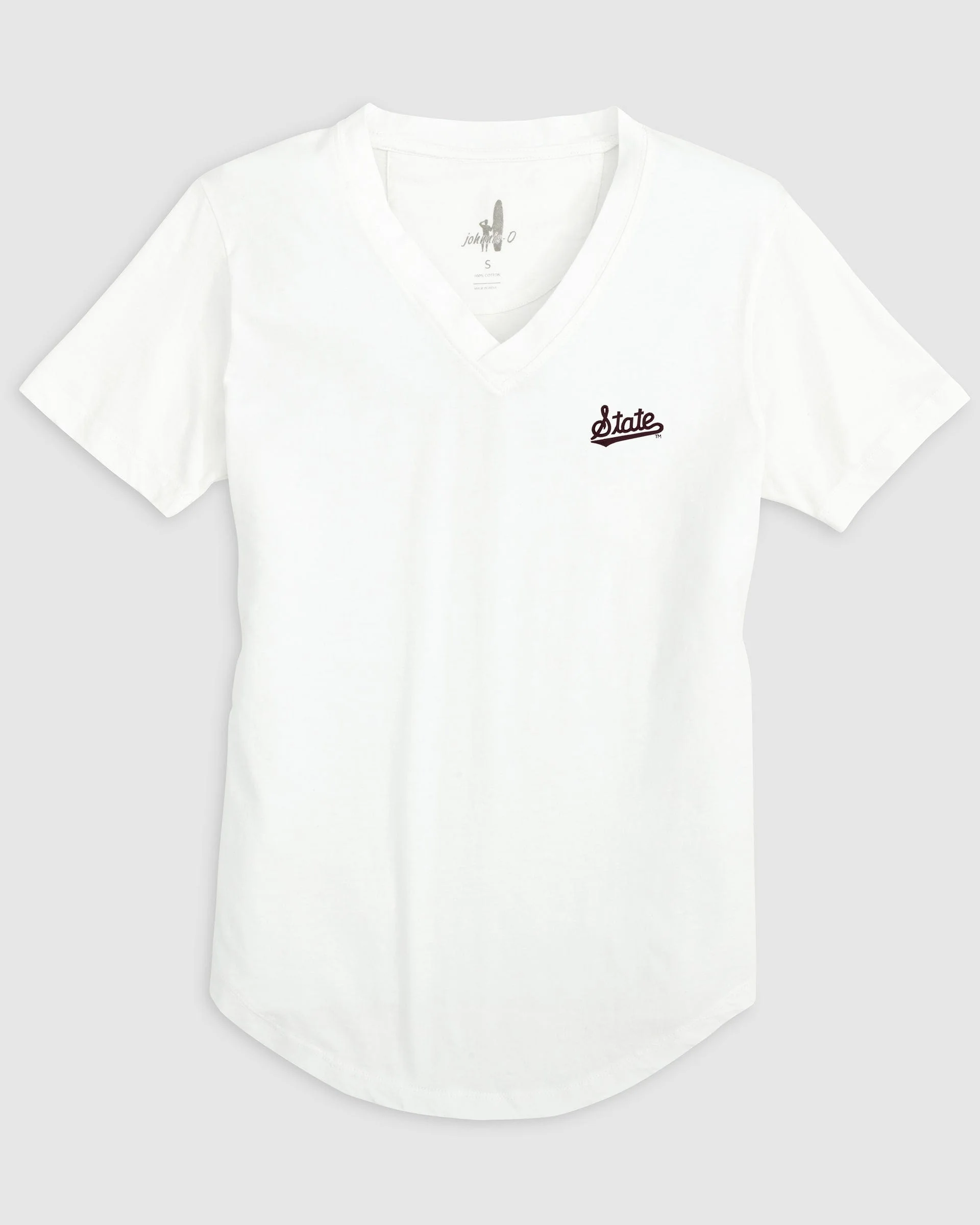 Women's Mississippi State Merediths V-Neck T-Shirt - State Logo - Image 8