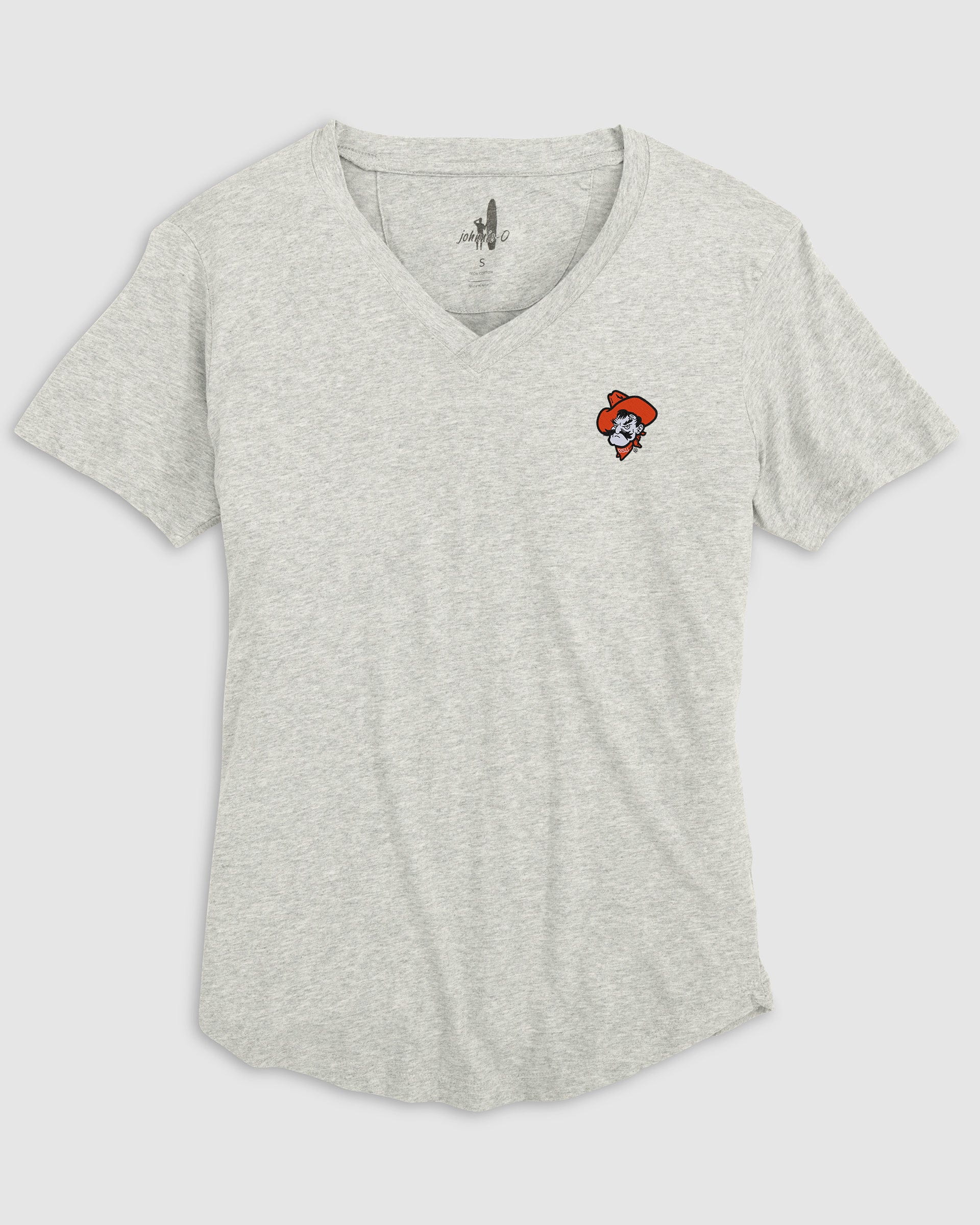 Women's Oklahoma State Merediths V-Neck T-Shirt - Pistol Pete Logo