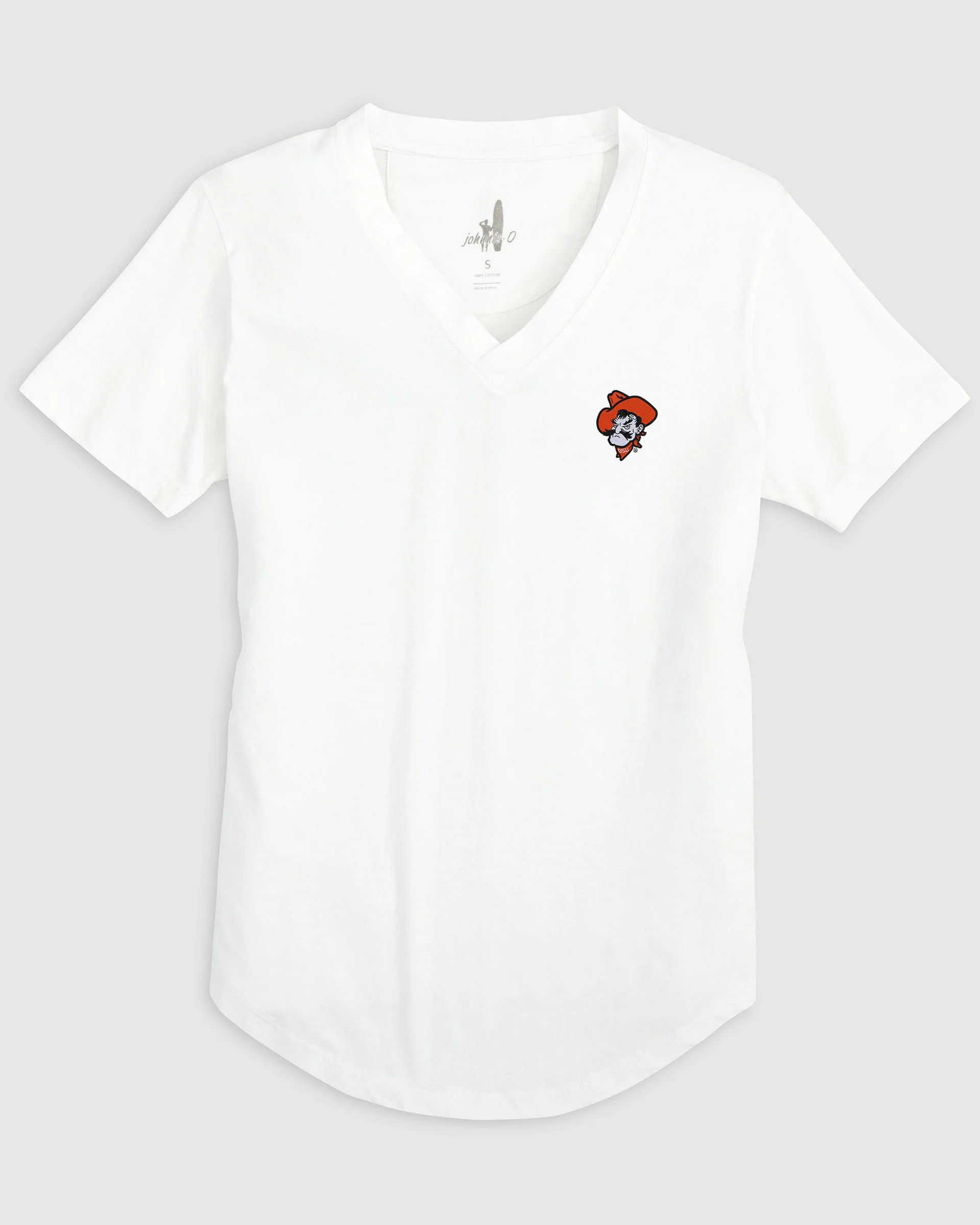 Women's Oklahoma State Merediths V-Neck T-Shirt - Pistol Pete Logo - Image 6