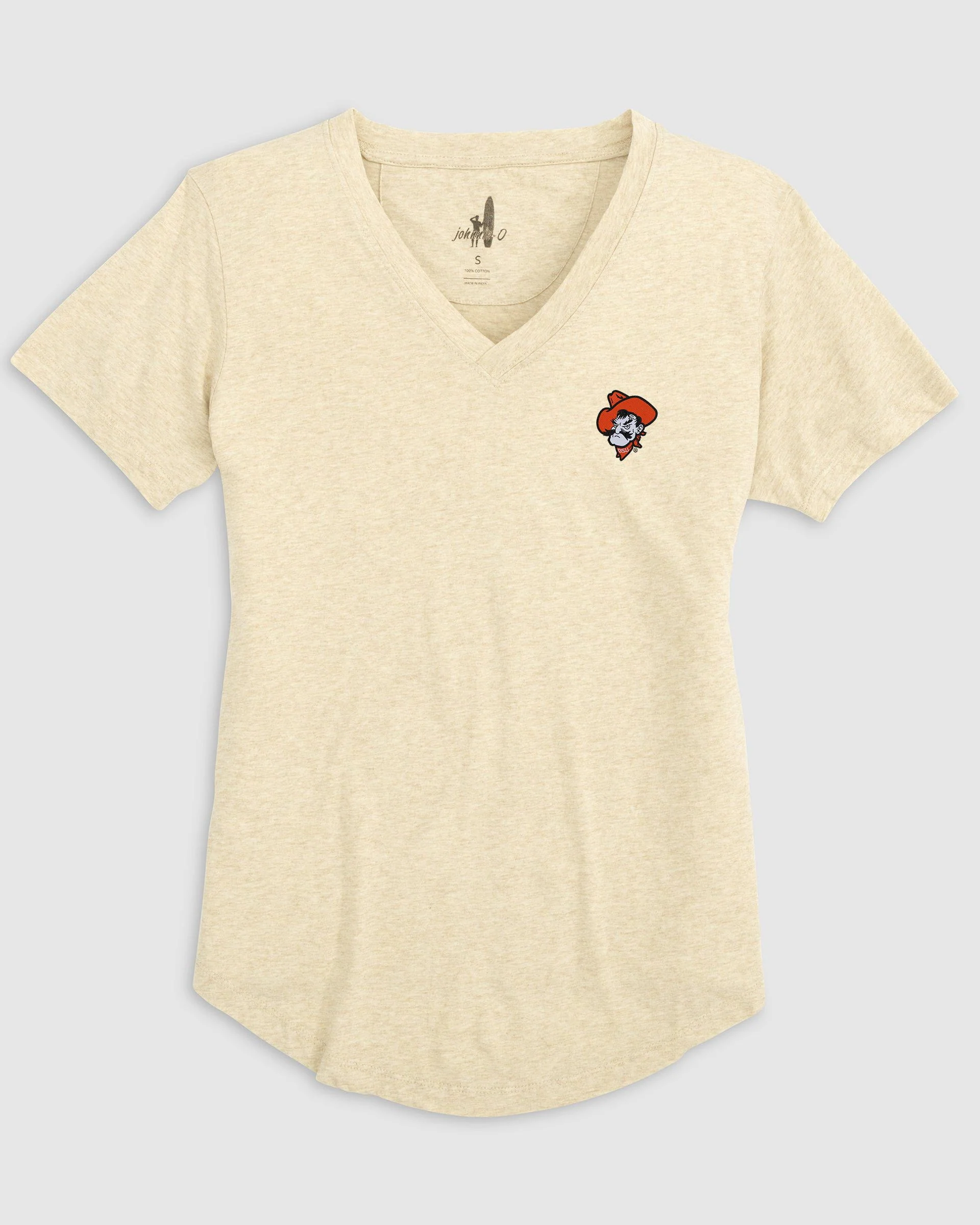 Women's Oklahoma State Merediths V-Neck T-Shirt - Pistol Pete Logo - Image 7