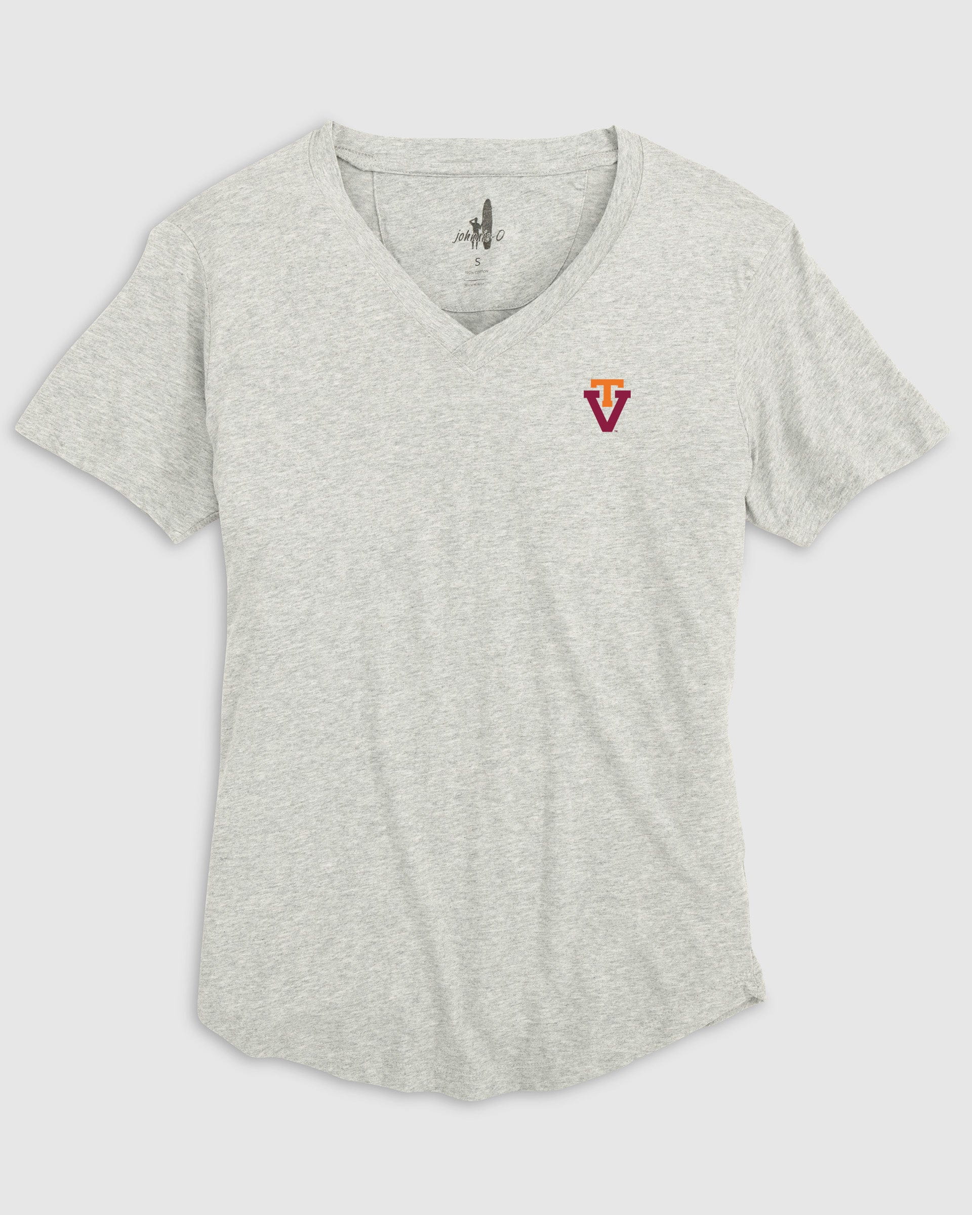 Women's Virginia Tech Merediths V-Neck T-Shirt - Vault Logo