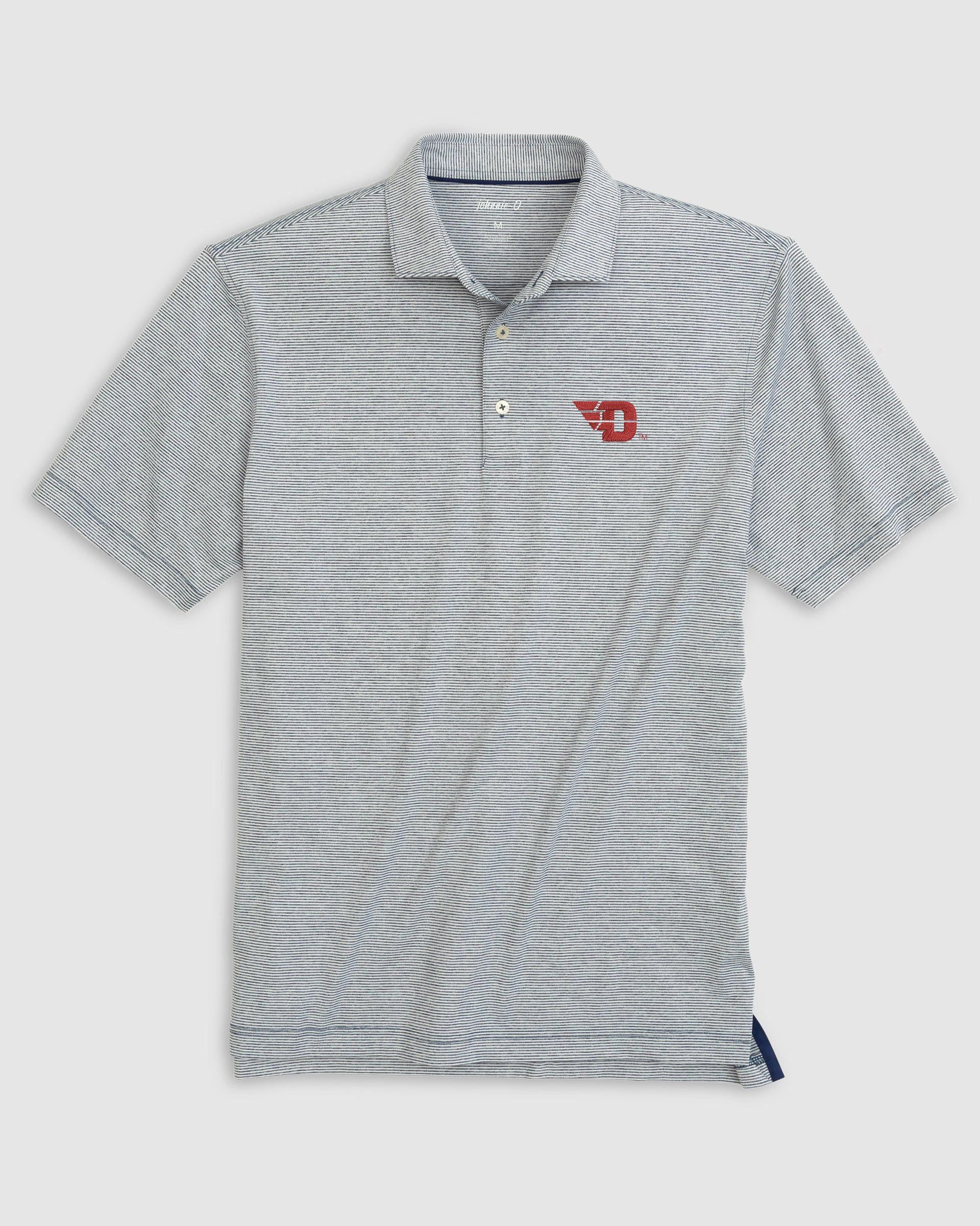University of Dayton Lyndonn Striped Jersey Performance Polo