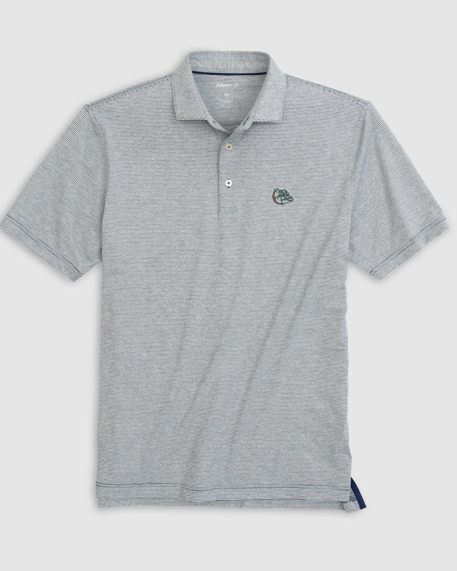 Gonzaga Lyndonn Striped Jersey Performance Polo