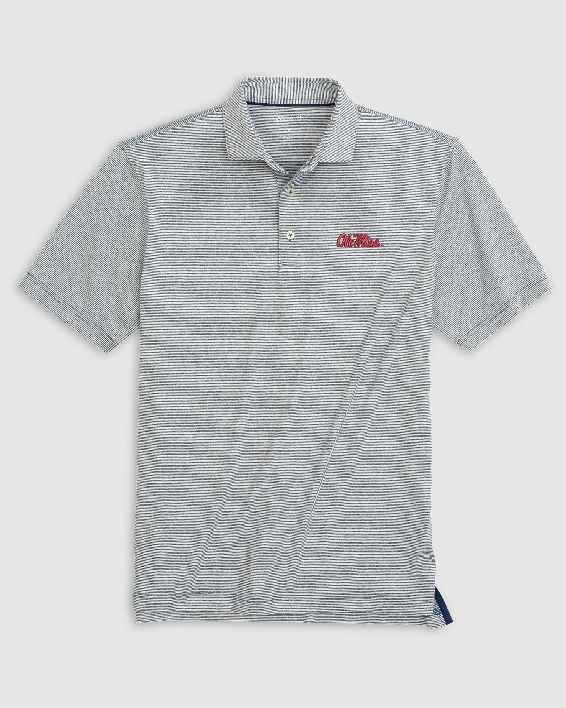 Ole Miss Lyndonn Striped Jersey Performance Polo - Image 14