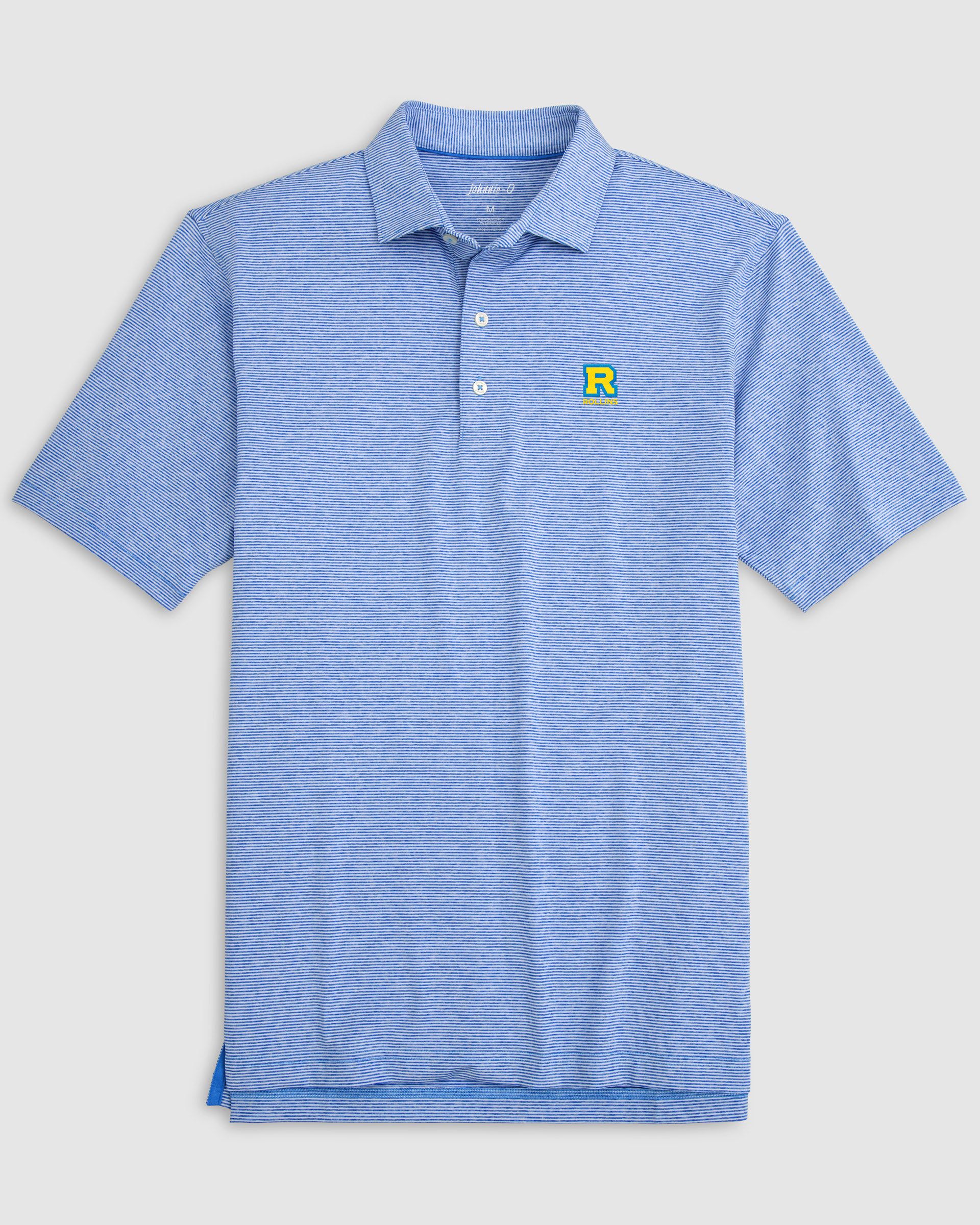 Rollins College Lyndonn Striped Jersey Performance Polo