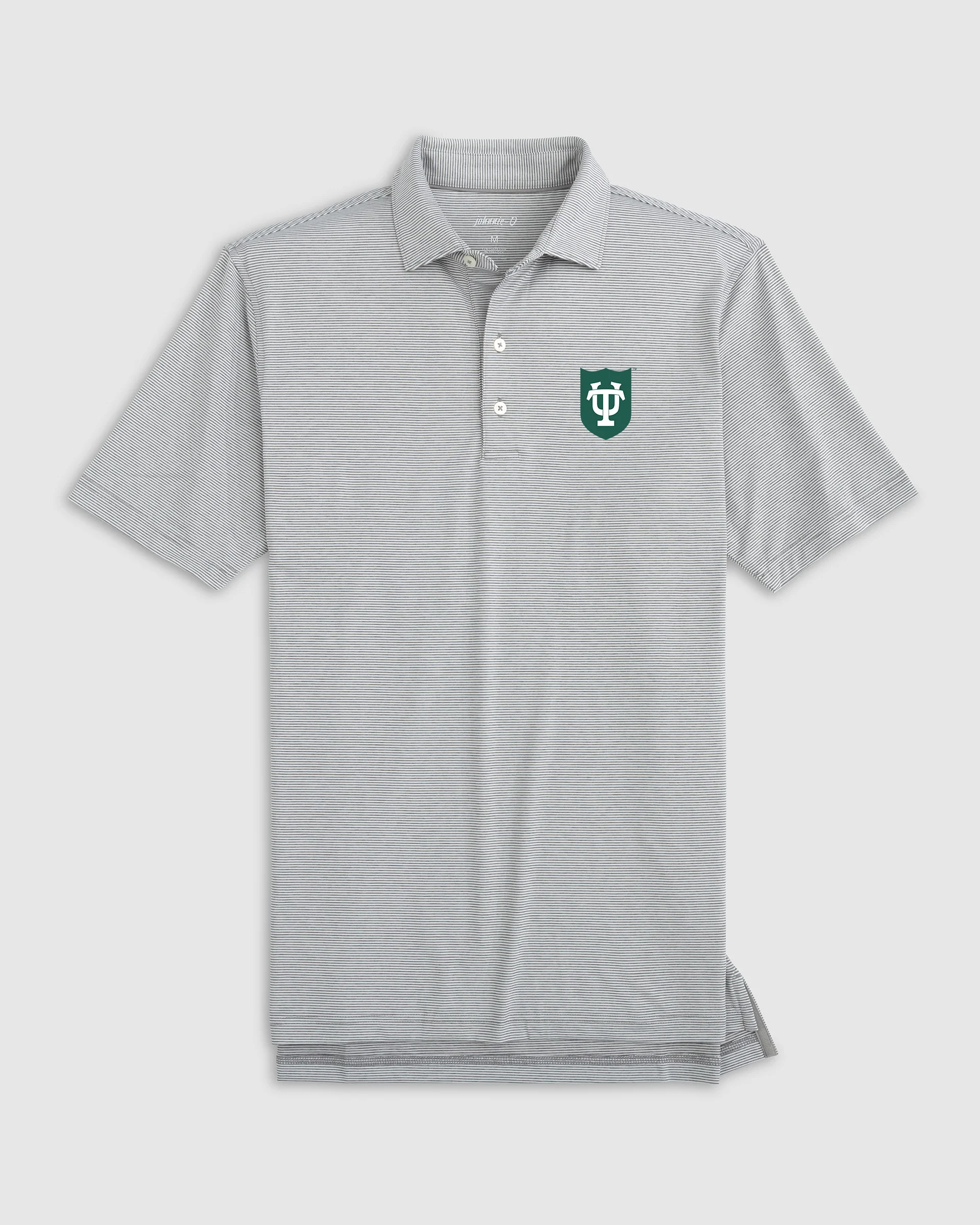 Tulane Lyndonn Striped Jersey Performance Polo - Image 8