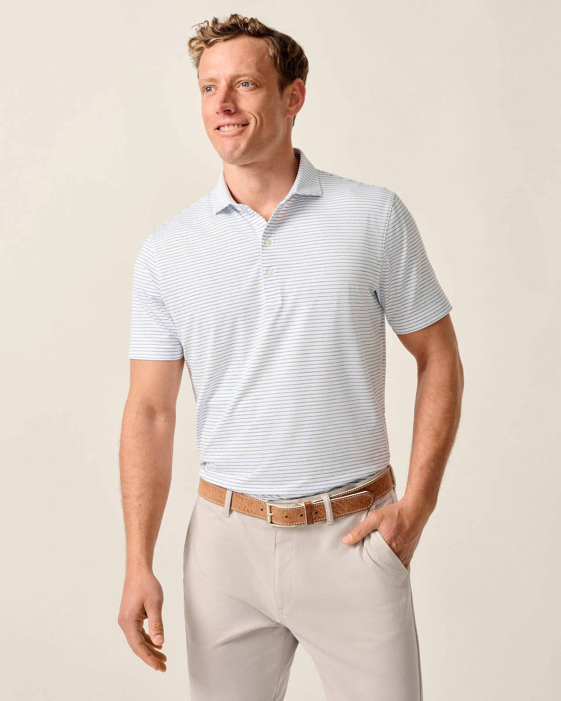 Performance Jersey Polo - Michael Stripe - Image 101