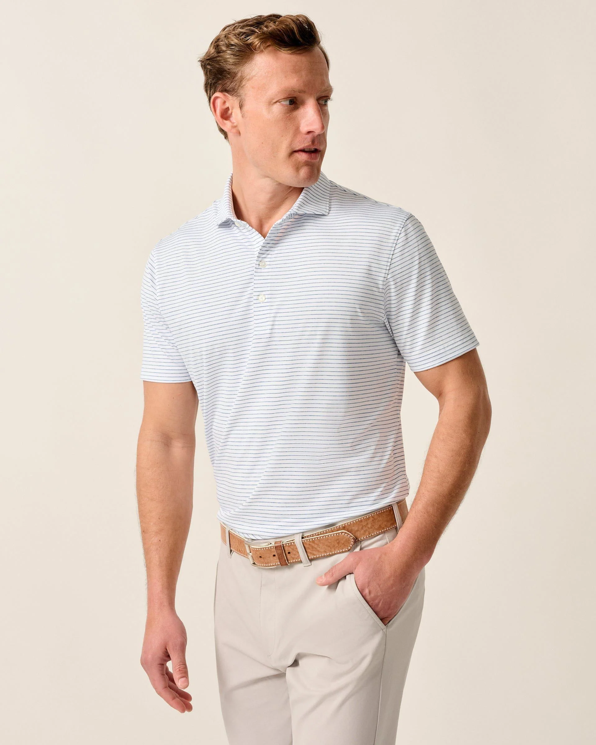 Performance Jersey Polo - Michael Stripe - Image 106
