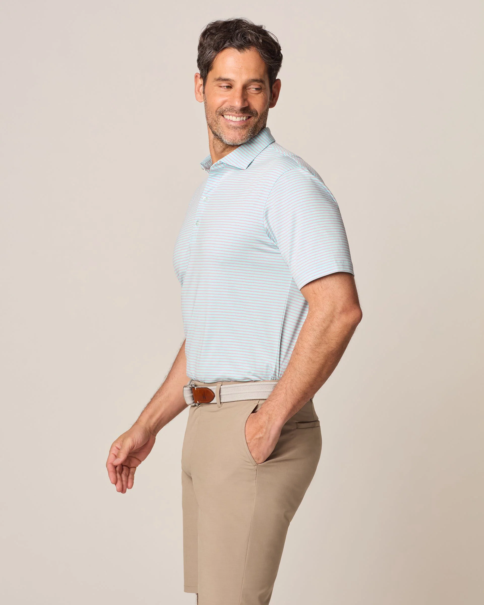 Performance Jersey Polo - Michael Stripe - Image 48
