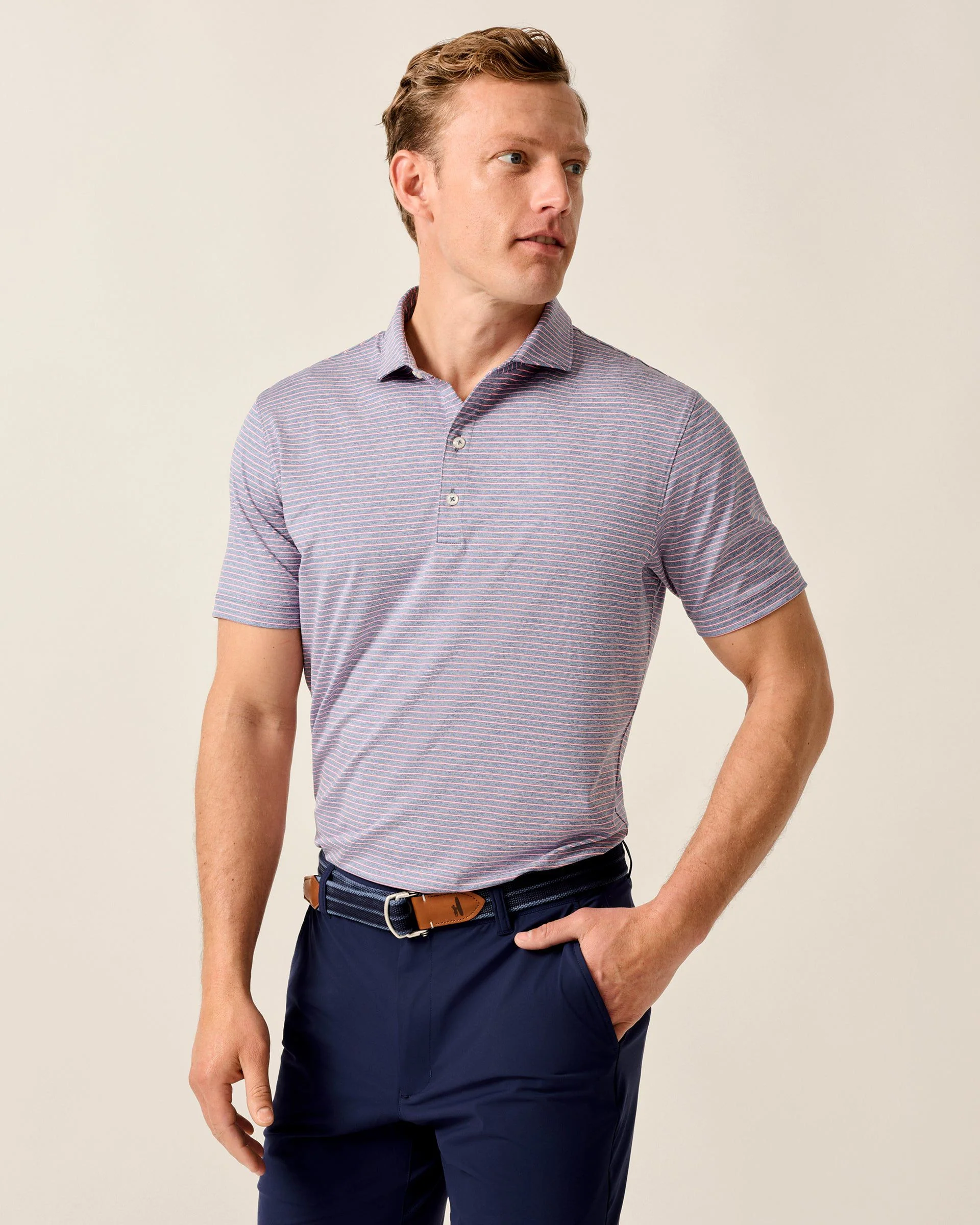 Performance Jersey Polo - Michael Stripe - Image 85