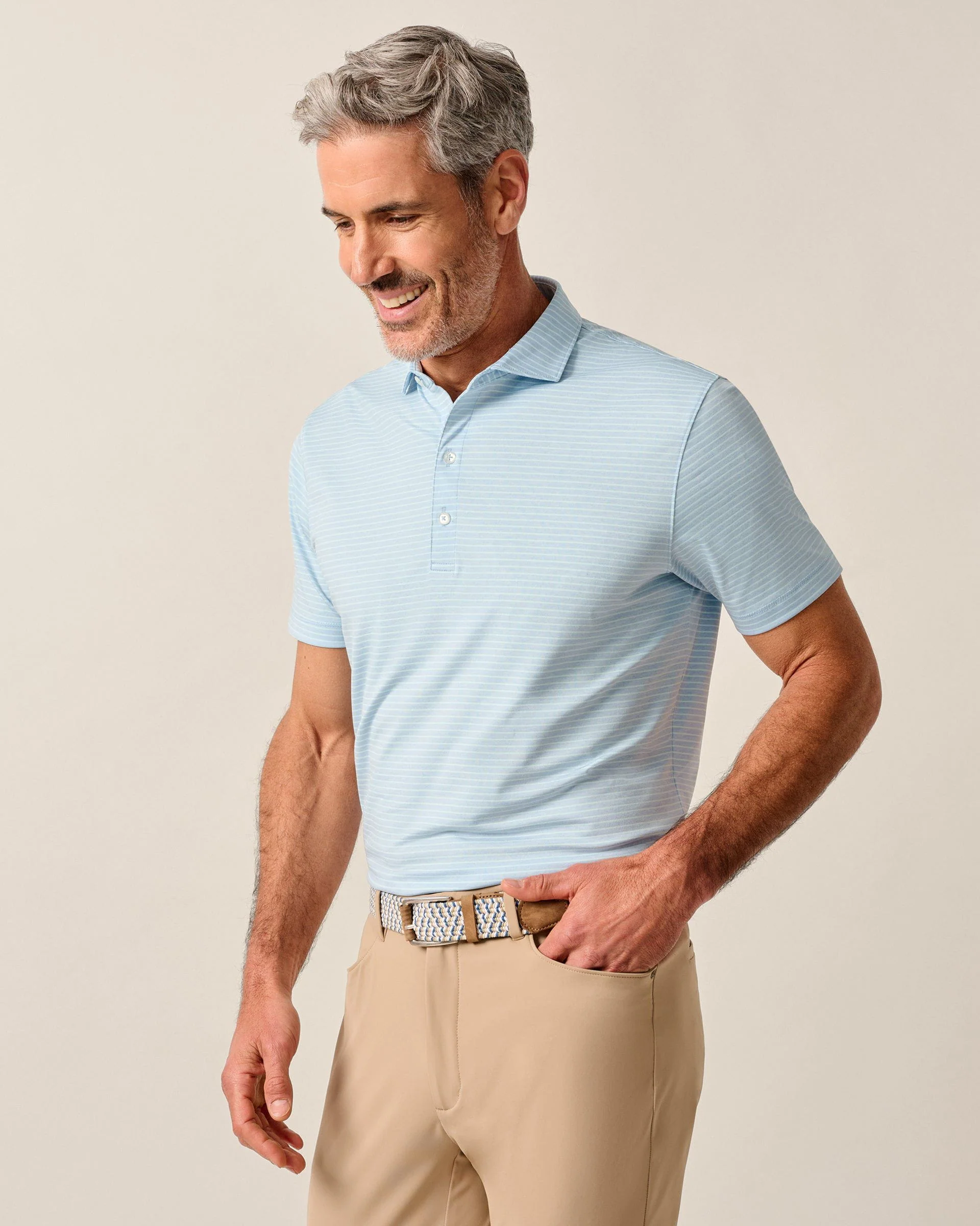 Performance Jersey Polo - Michael Stripe - Image 115