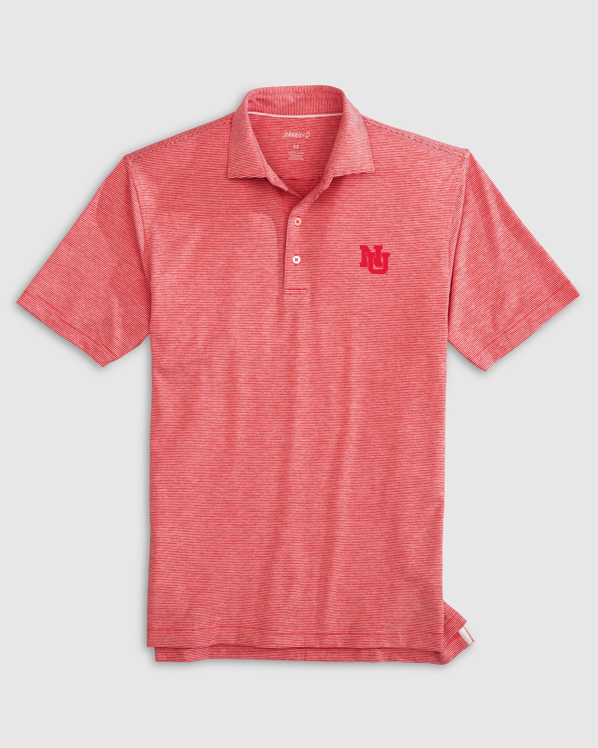 Nebraska Lyndonn Striped Jersey Performance Polo - Vault Logo - Image 3