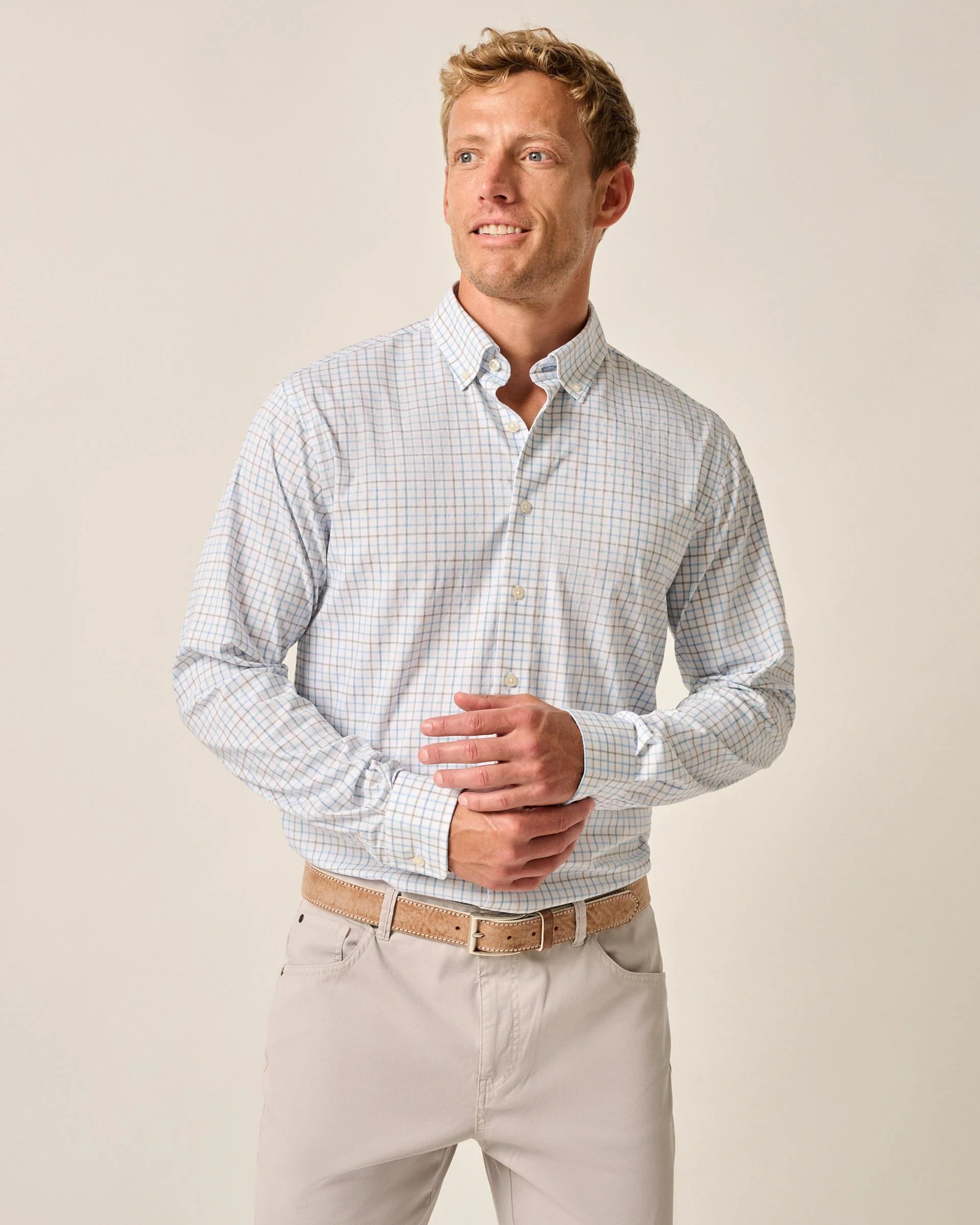 Everyday Performance Button Down Shirt - Paddock Tattersall