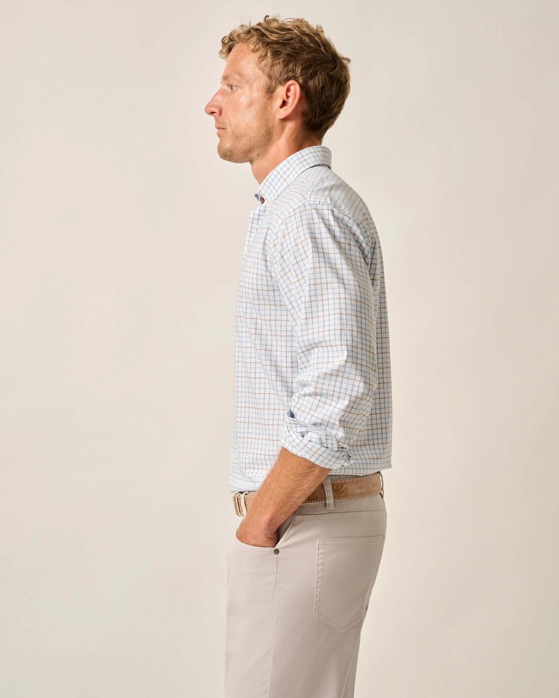 Everyday Performance Button Down Shirt - Paddock Tattersall - Image 3