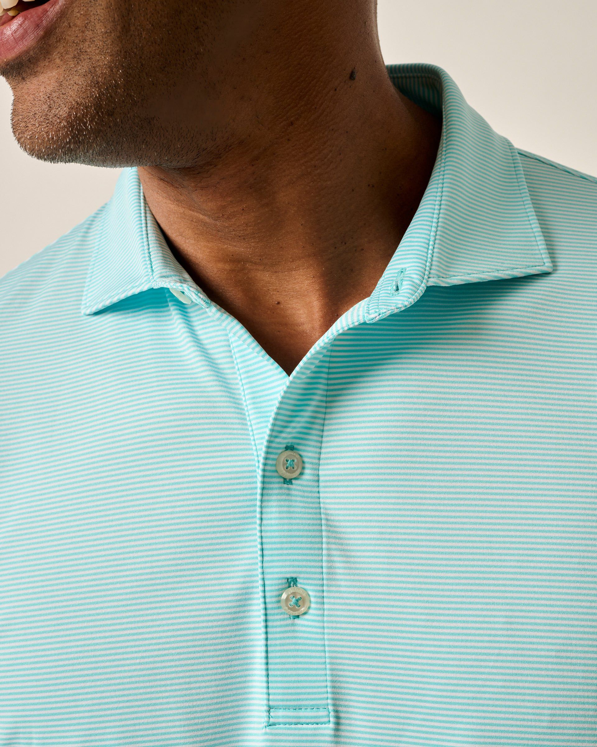 Performance Jersey Polo - Lyndonn Stripe