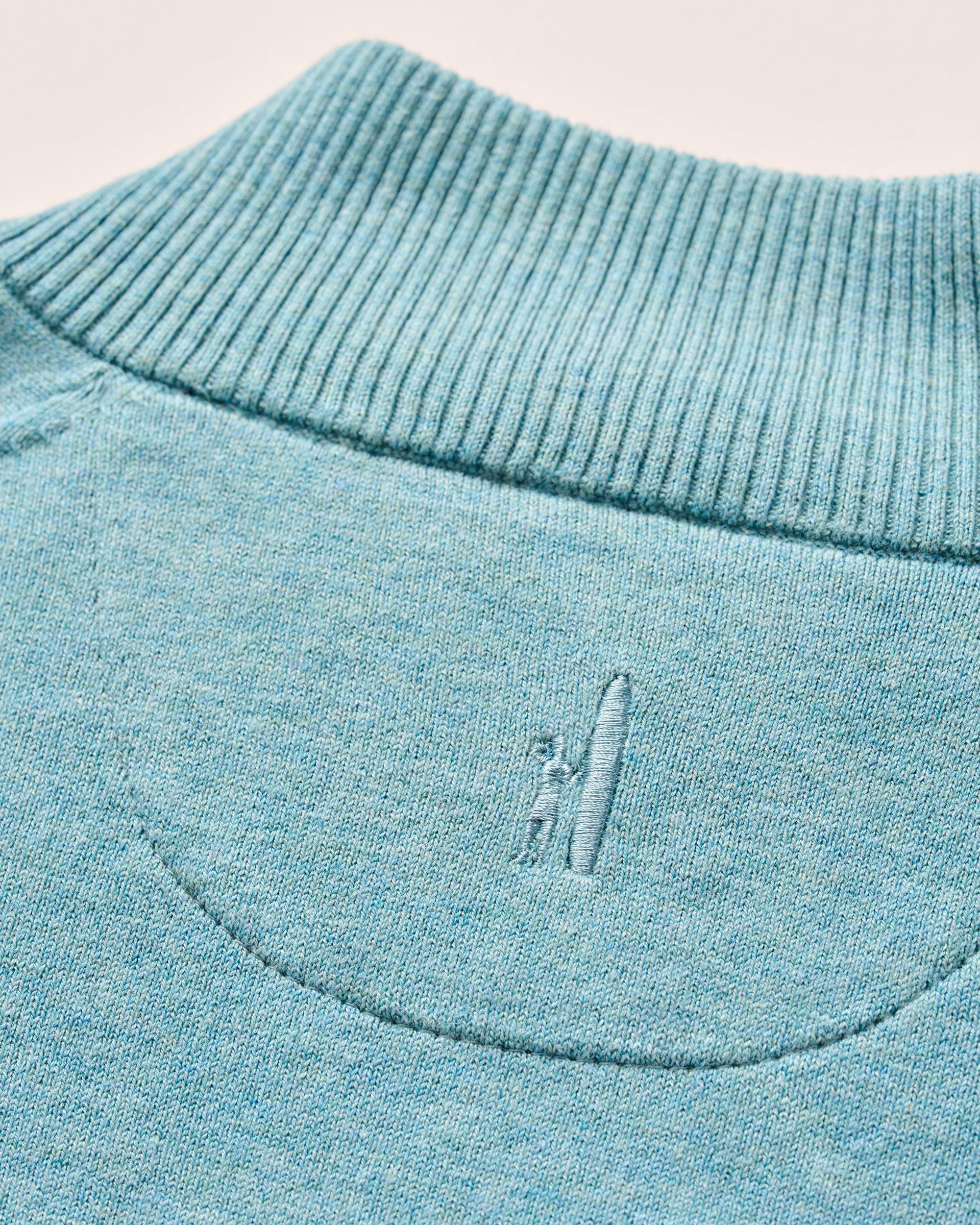PerryGolf Desmond Plaited Cotton Blend 1/4 Zip Sweater - Image 51
