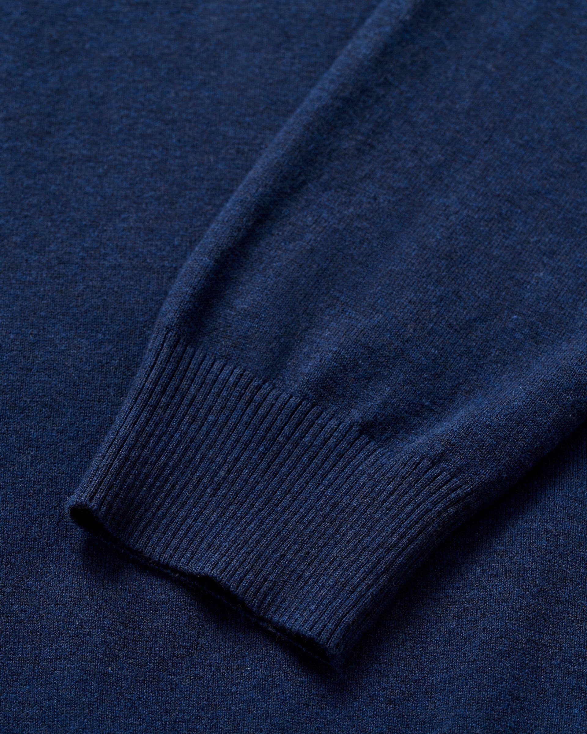 PerryGolf Desmond Plaited Cotton Blend 1/4 Zip Sweater - Image 74