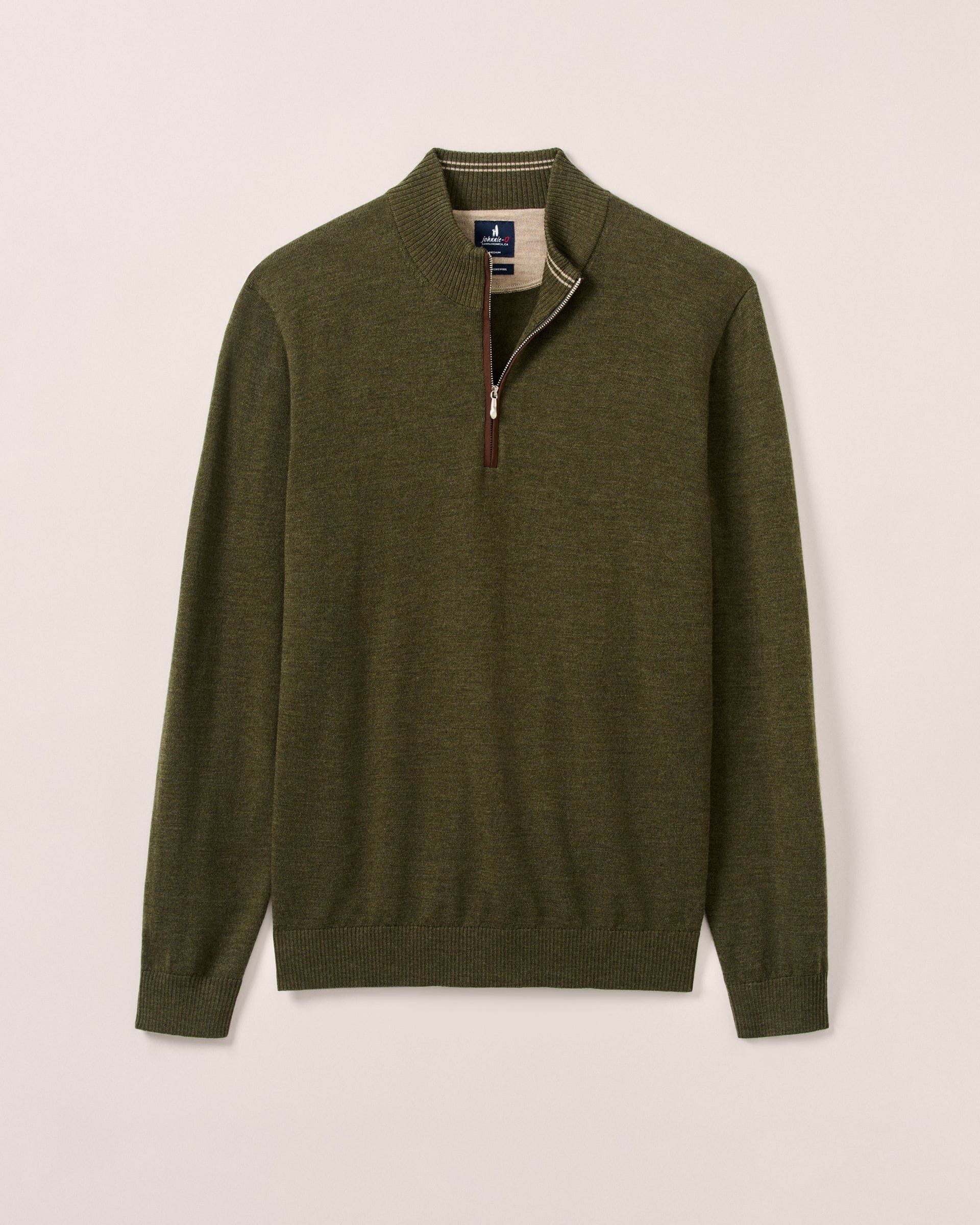 PerryGolf Raynor Merino 1/4 Zip Sweater - Image 67