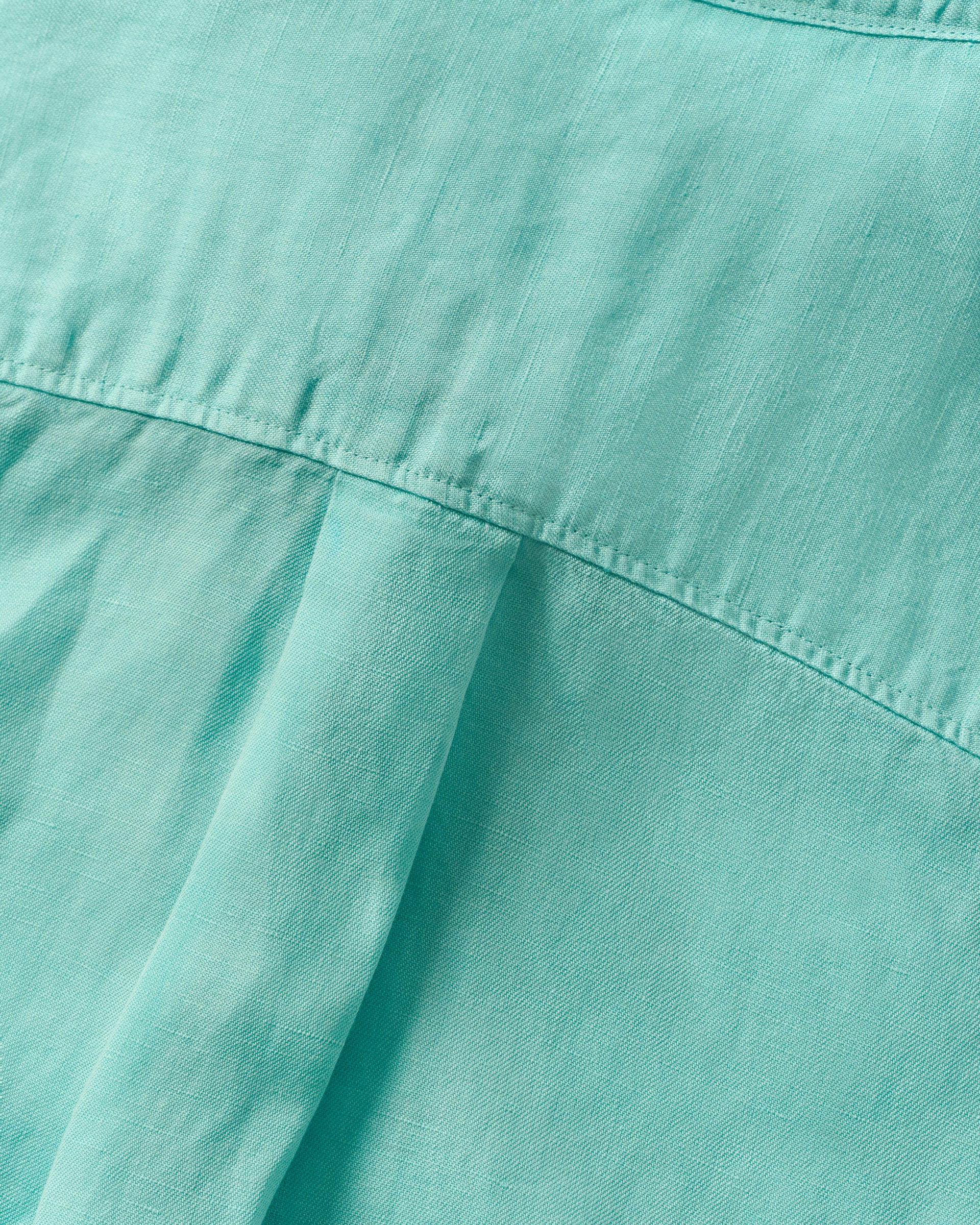 Garment Dyed Short Sleeve Linen Button Down Shirt - Gianni Solid Knit - Image 7