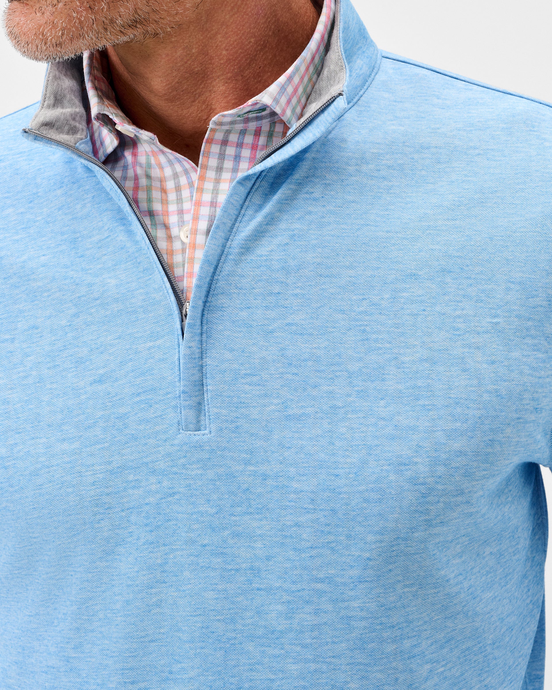Pircio Dri-Release Heathered 1/4 Zip Pullover - Image 3