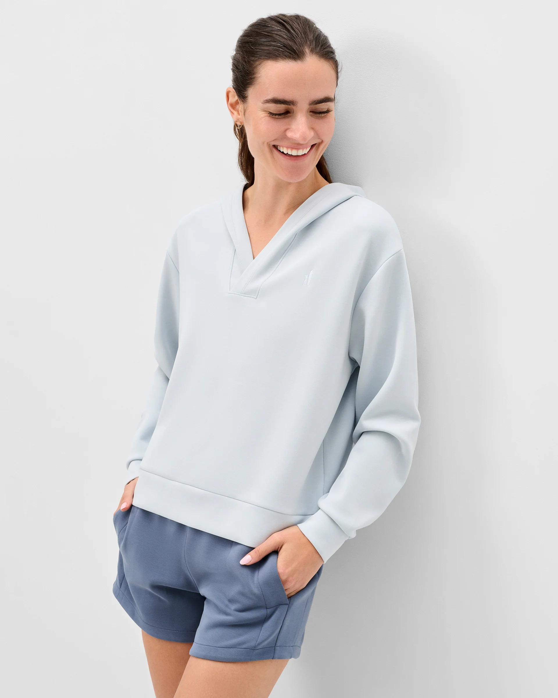 Stef Johnny Collar Lounge Hoodie - Image 5