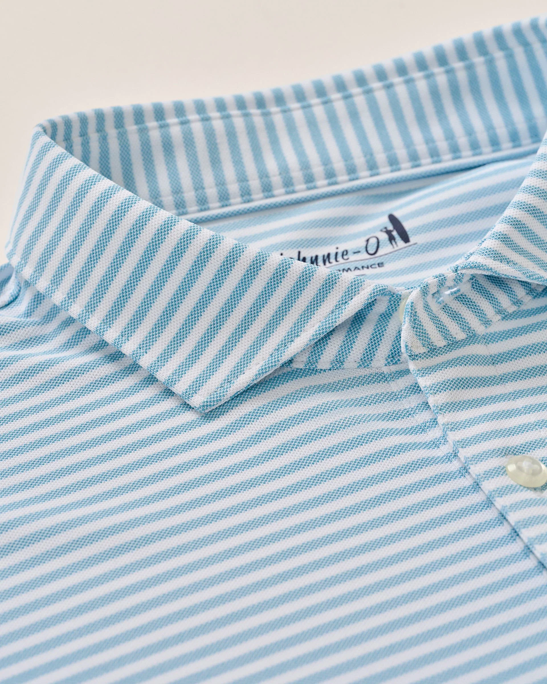 Performance Mesh Polo - Stetson Stripe - Image 7