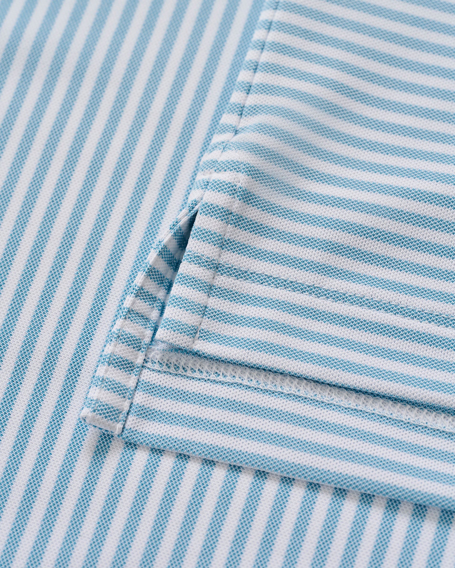 Performance Mesh Polo - Stetson Stripe - Image 9