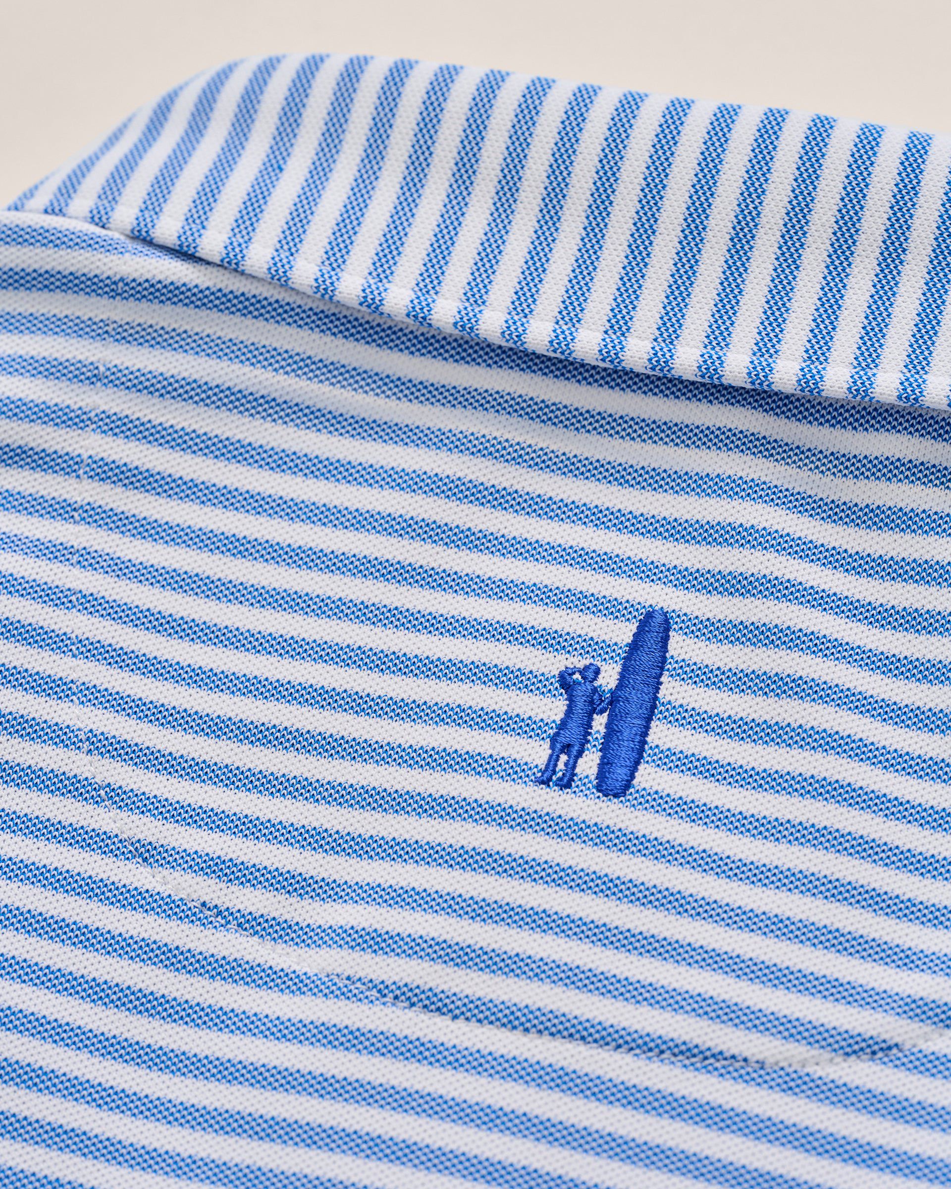 Performance Mesh Polo - Stetson Stripe - Image 7
