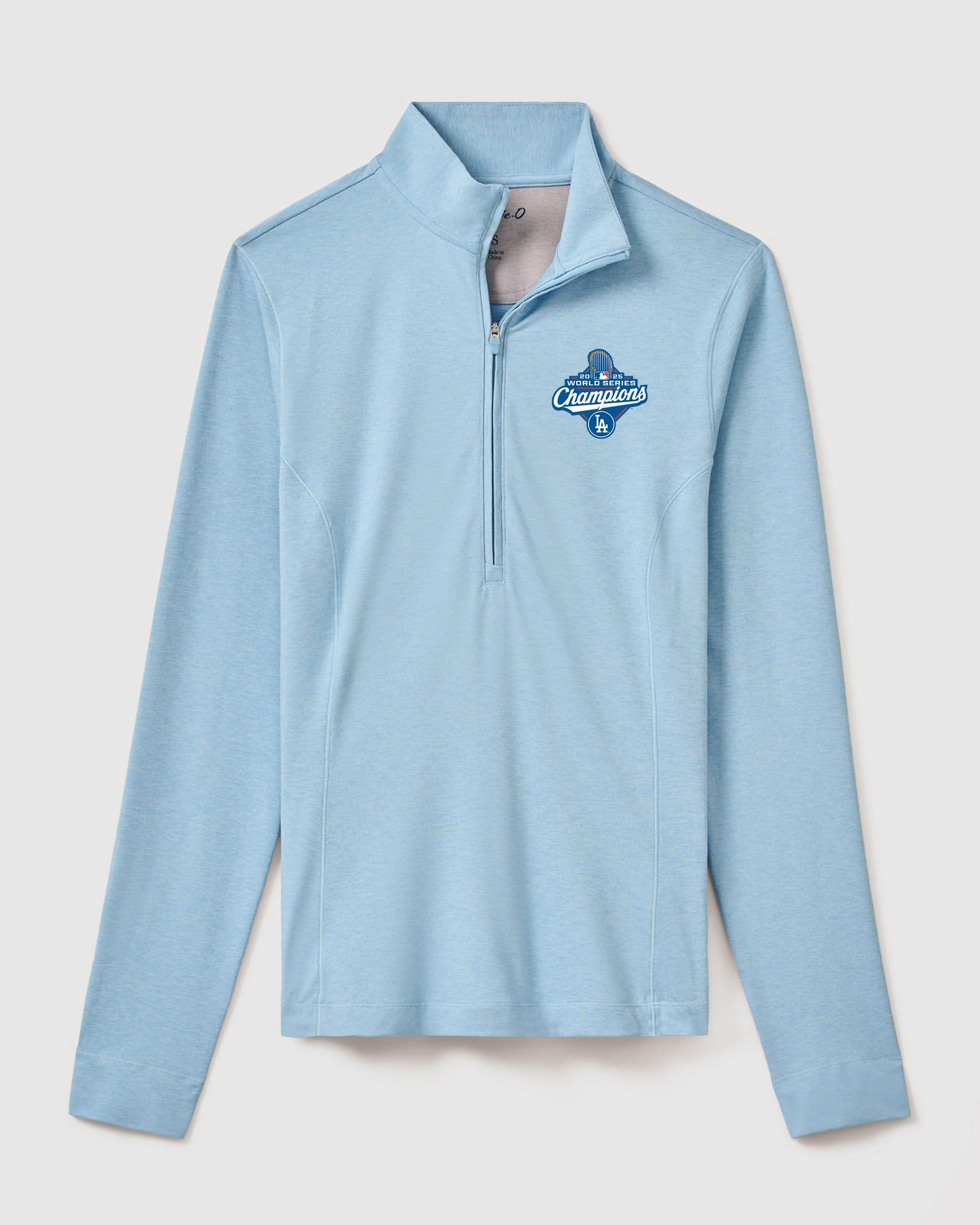 Women's Los Angeles Dodgers Susie Performance 1/4 Zip - 2025 World Series Champions Logo - Image 2