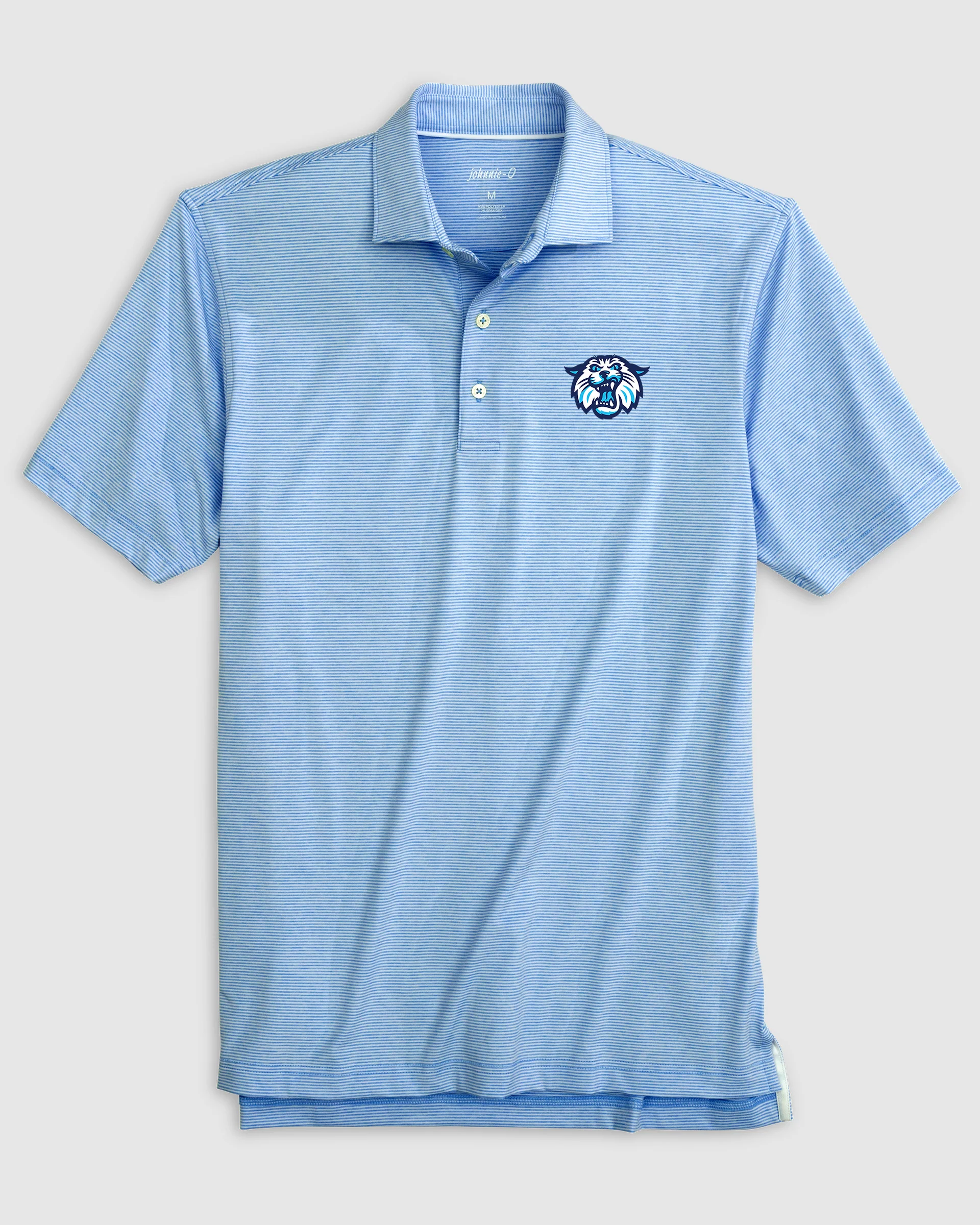 Villanova Lyndonn Striped Jersey Performance Polo - Wildcat Logo