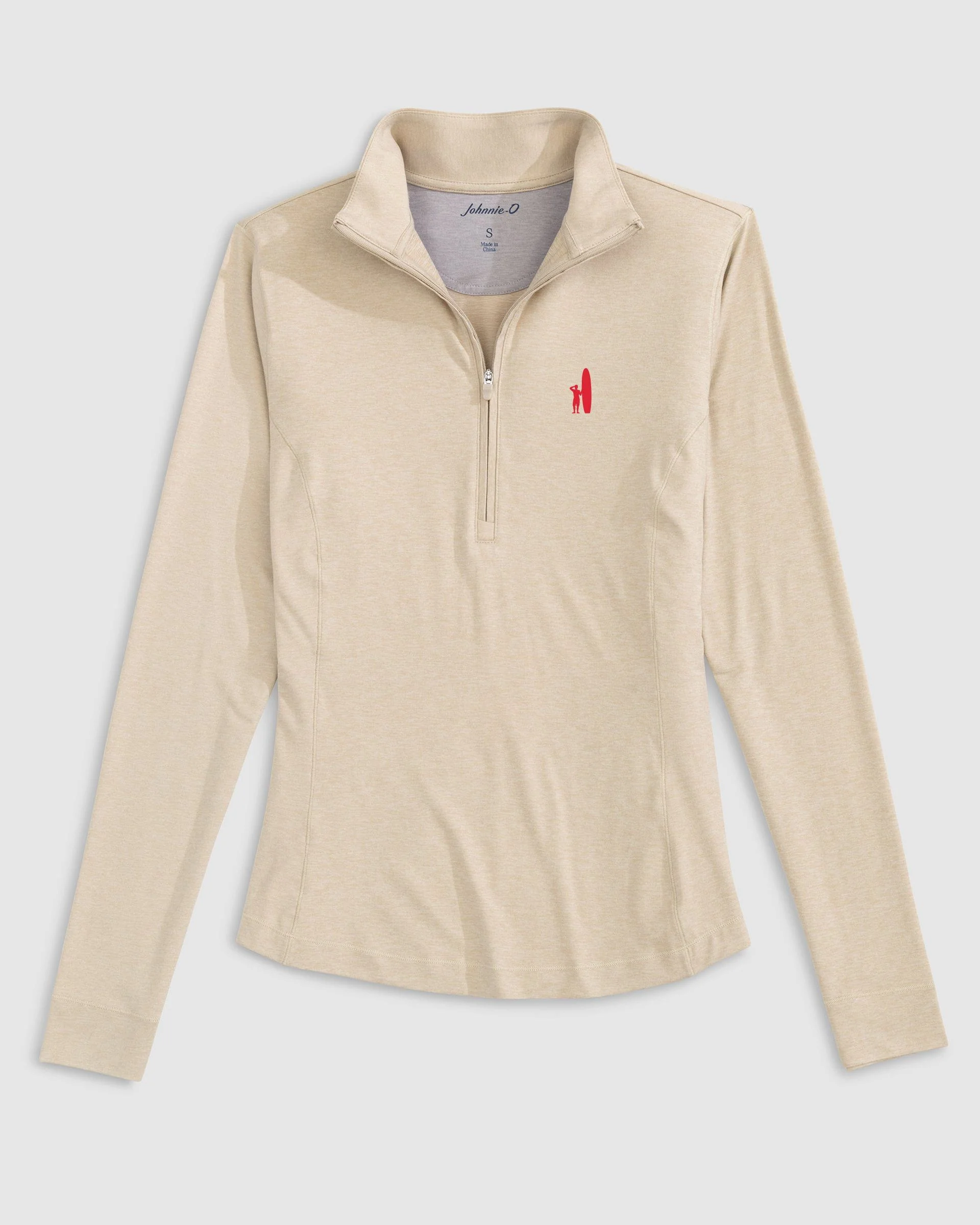 Women's Custom Surfer Logo Susie Performance 1/4 Zip - Image 7